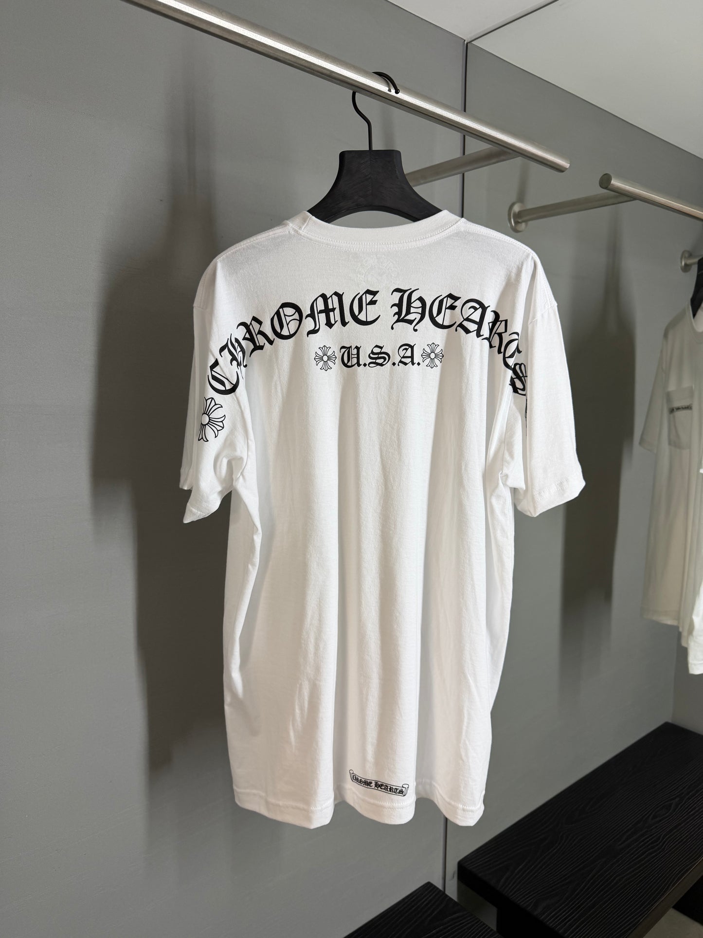 Chrome Hearts Scroll Script Letters T-Shirt