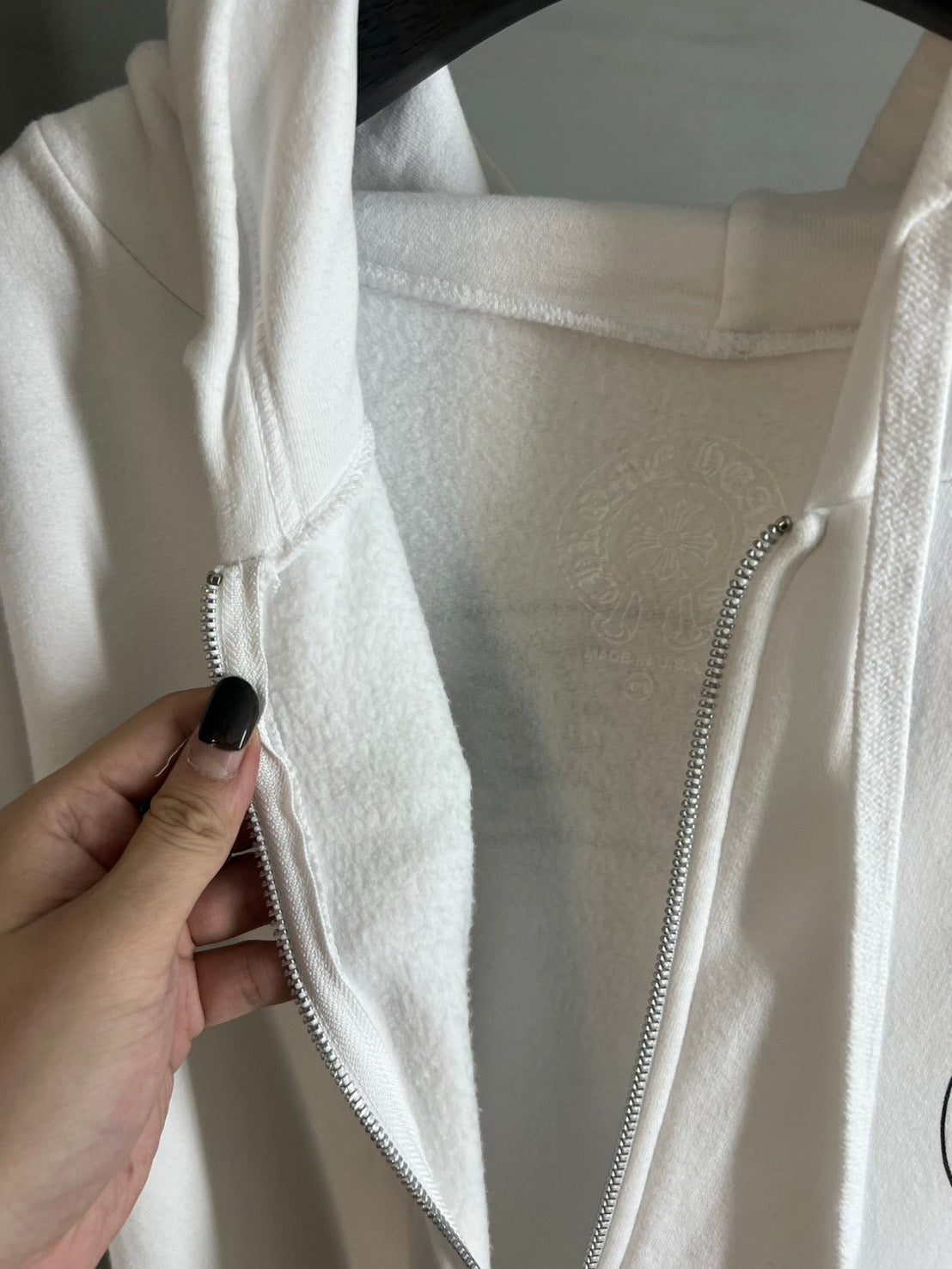 Chrome Hearts Horseshoe Floral Cross Zip-up