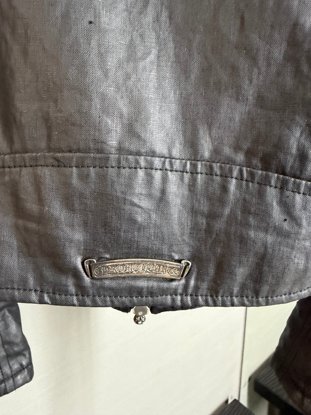 Chrome Hearts Carmalita Fleury Leather Zip-Up Jacket