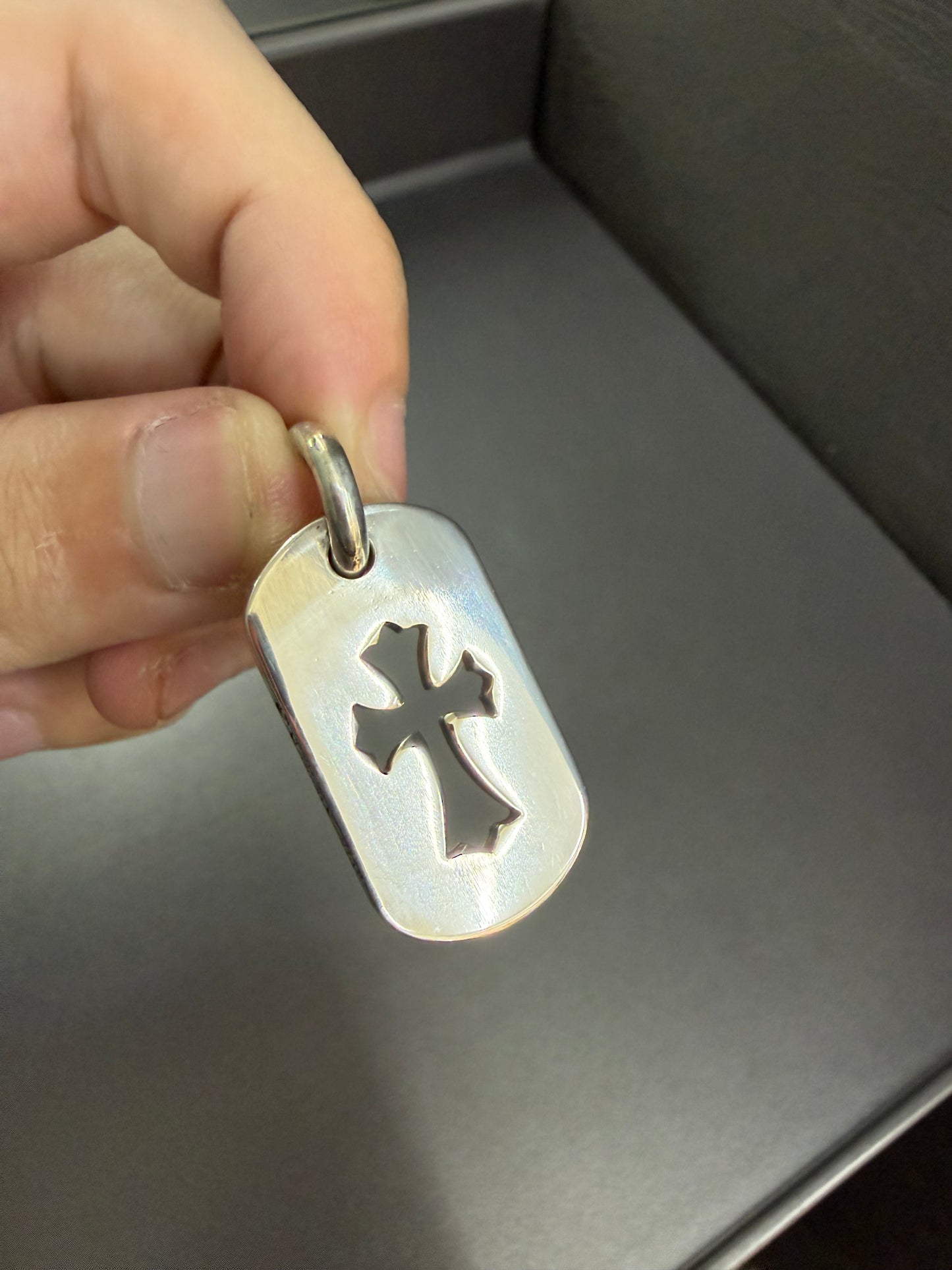 Chrome Hearts Cross Dog Tag