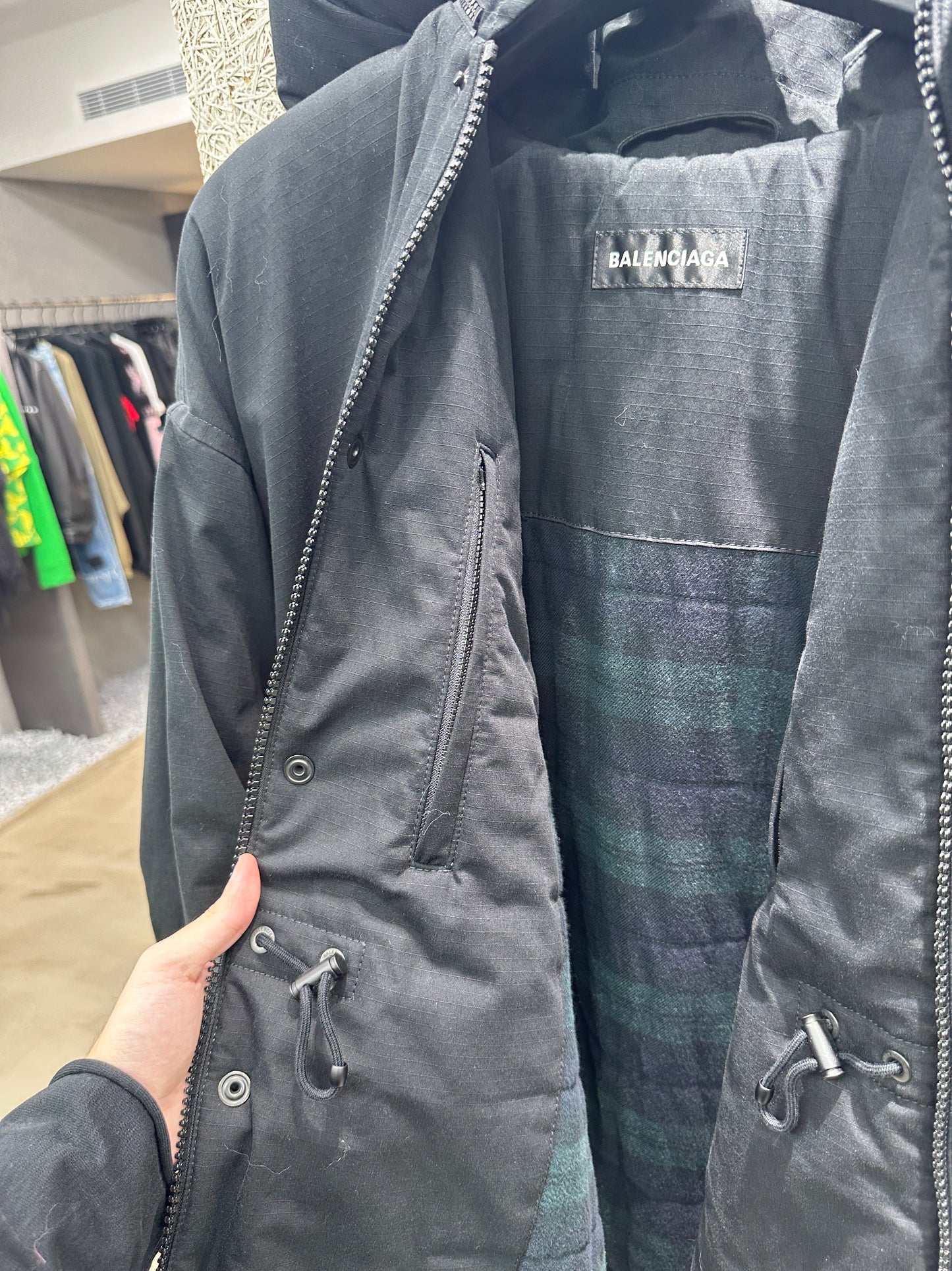 Balenciaga Detachable Pillow Parka
