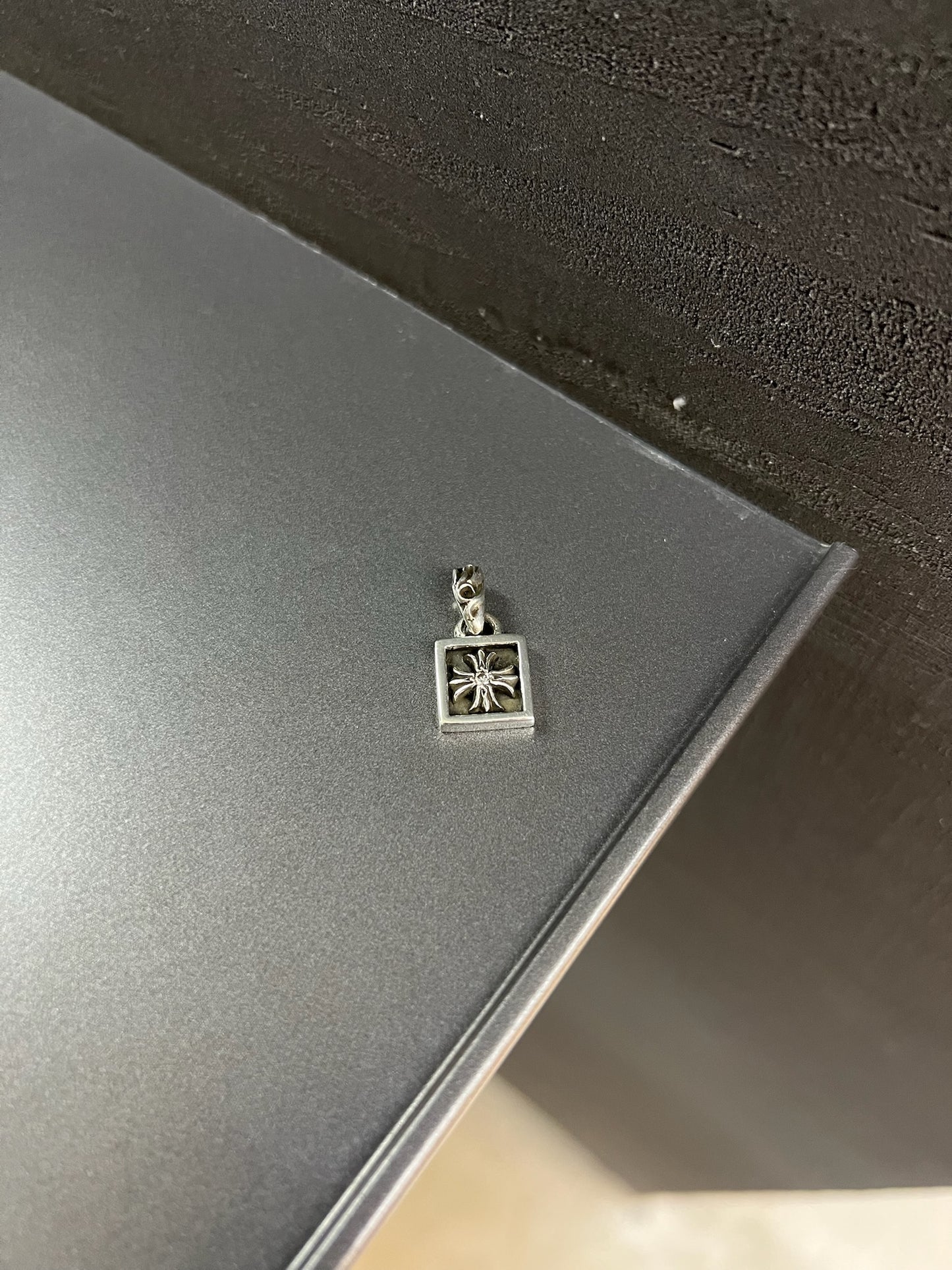 Chrome Hearts ch plus frame diamond pendant