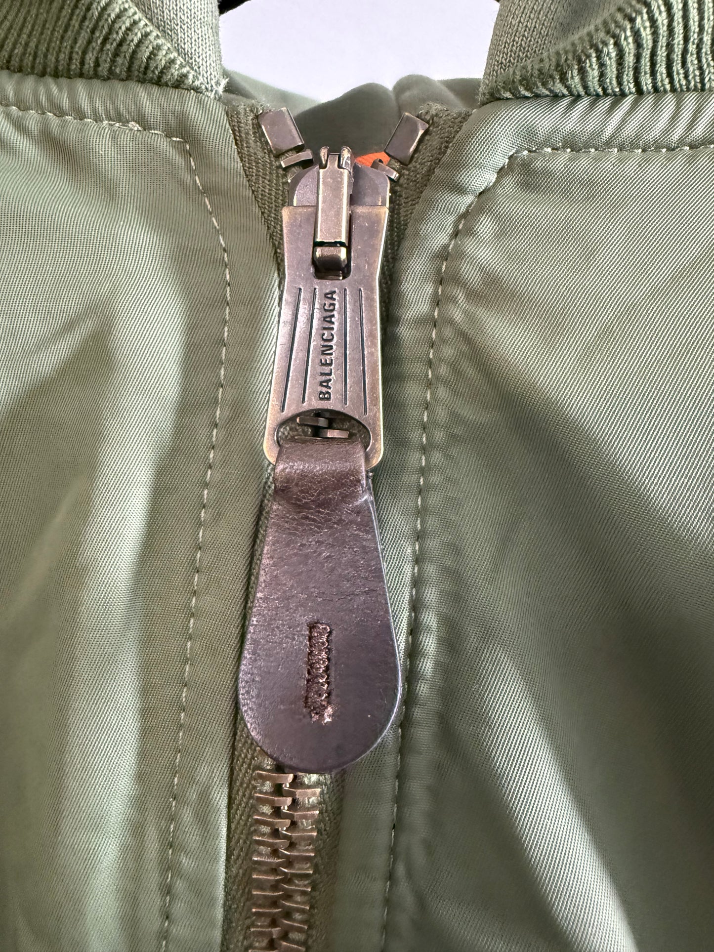 Balenciaga distressed hooded bomber