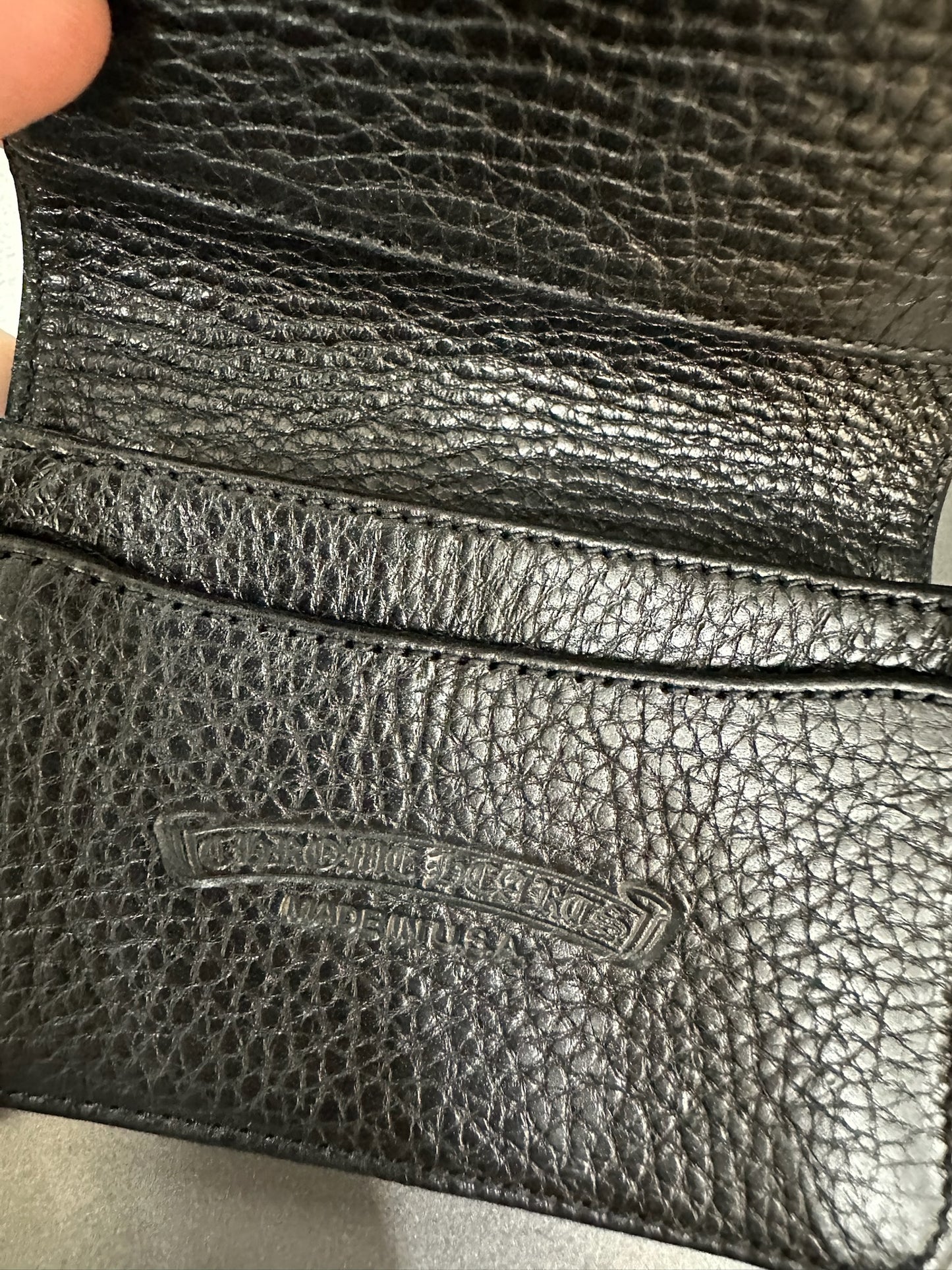 Chrome Hearts card case 3 Pocket Scroll wallet