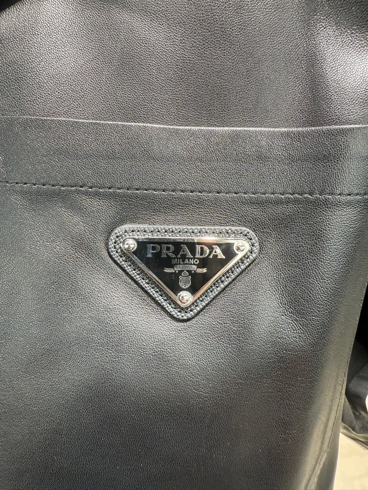 Prada Nappa Leather Shirt