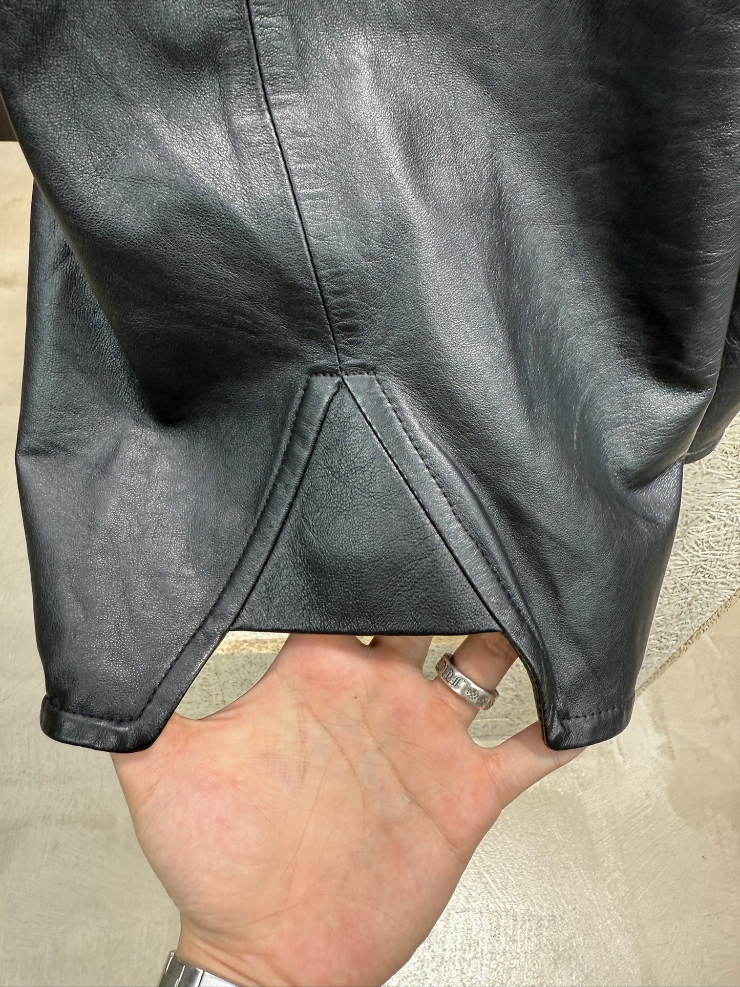 Rick Owens Leather Pods Shorts