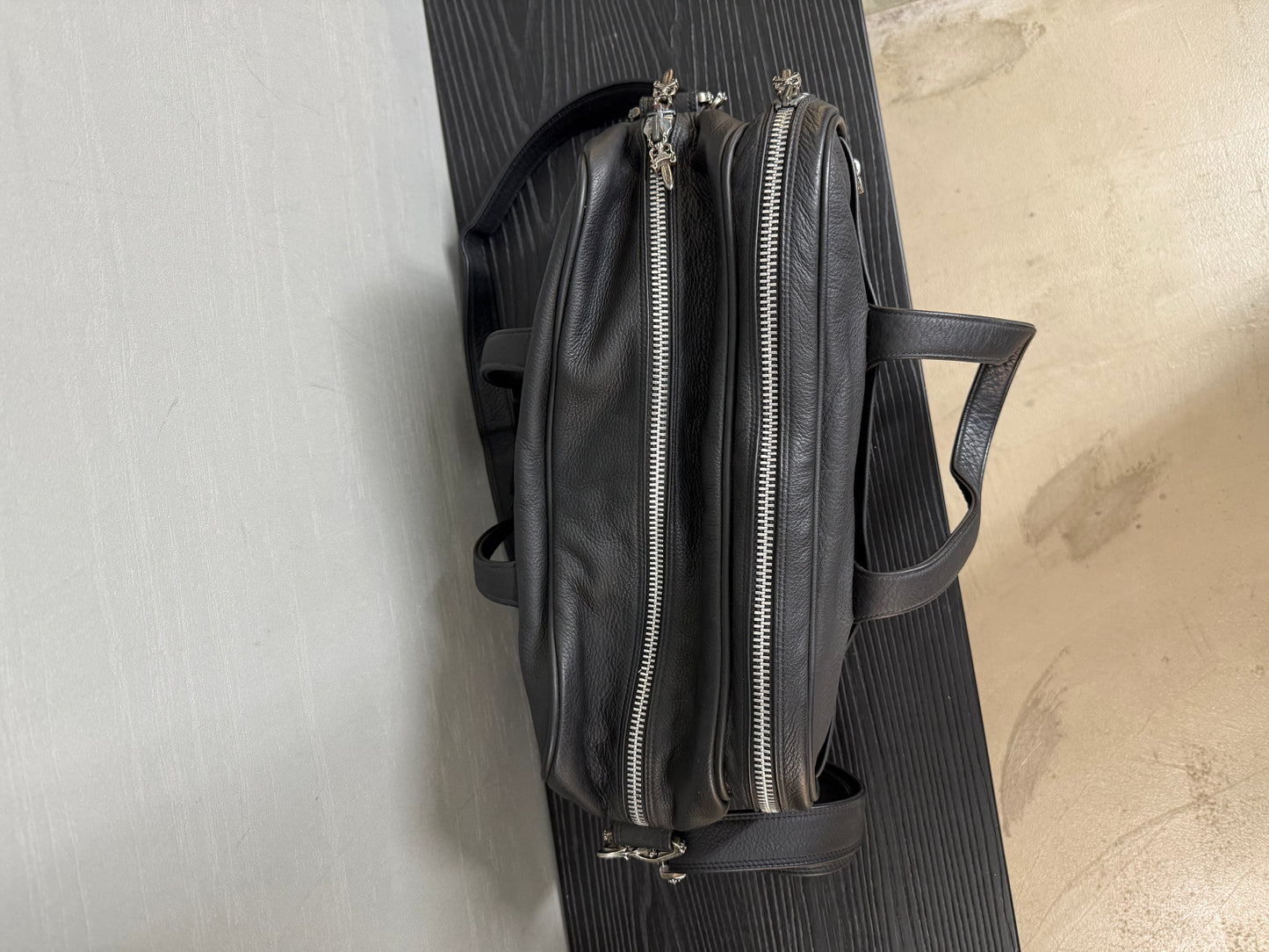 CHROME HEARTS Plain Mother's Bag Pouch Shoulder Boston