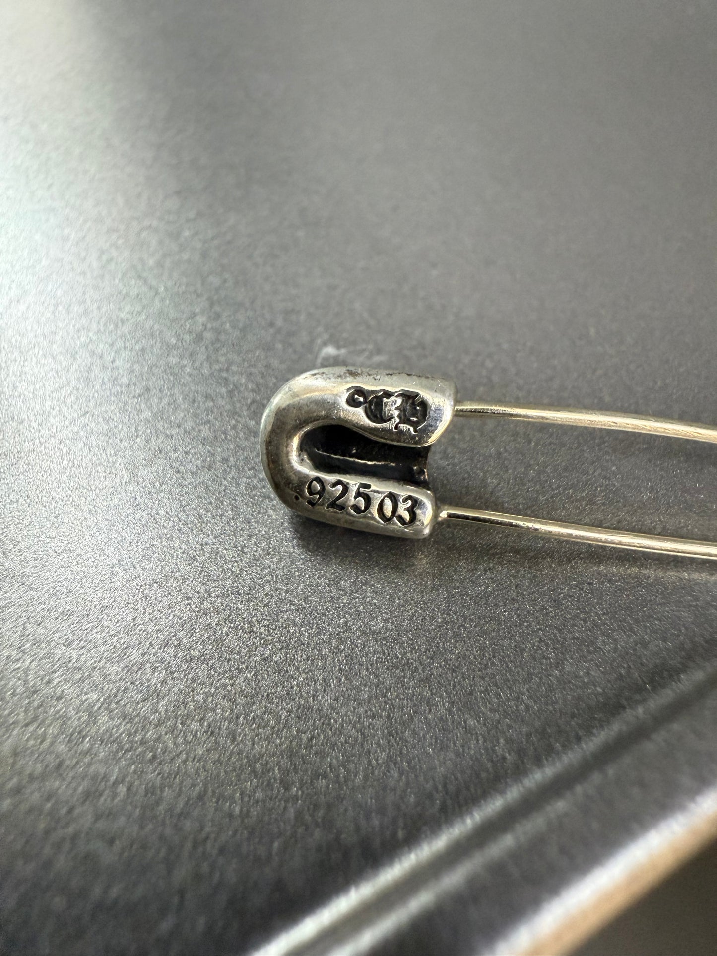 Chrome Hearts cross safety pin