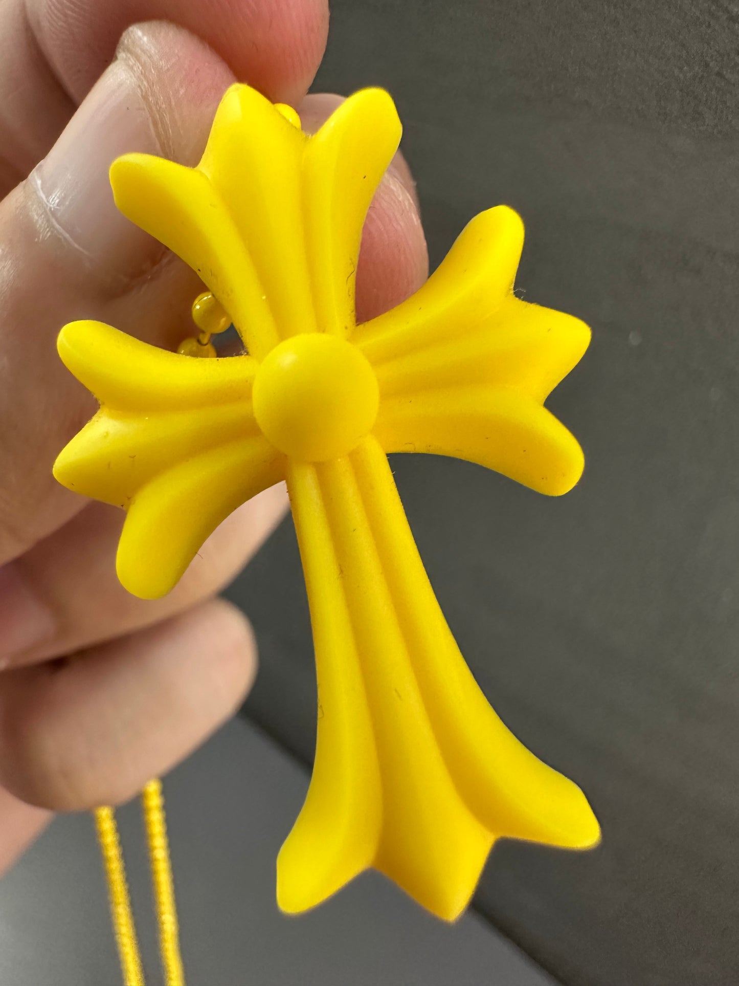 Chrome Hearts Silicone Cross Necklace
