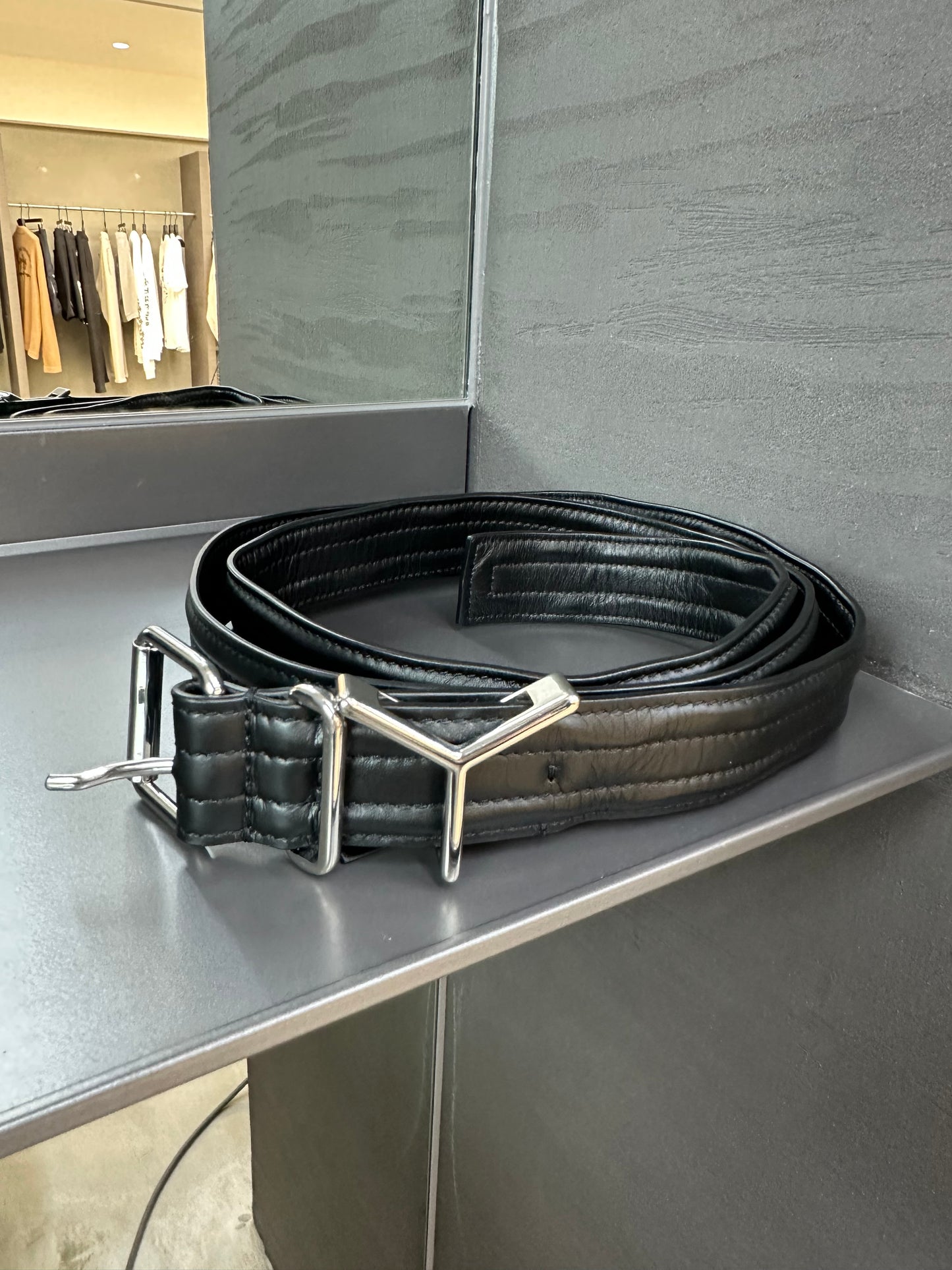 Y/Project Black Silver Belt