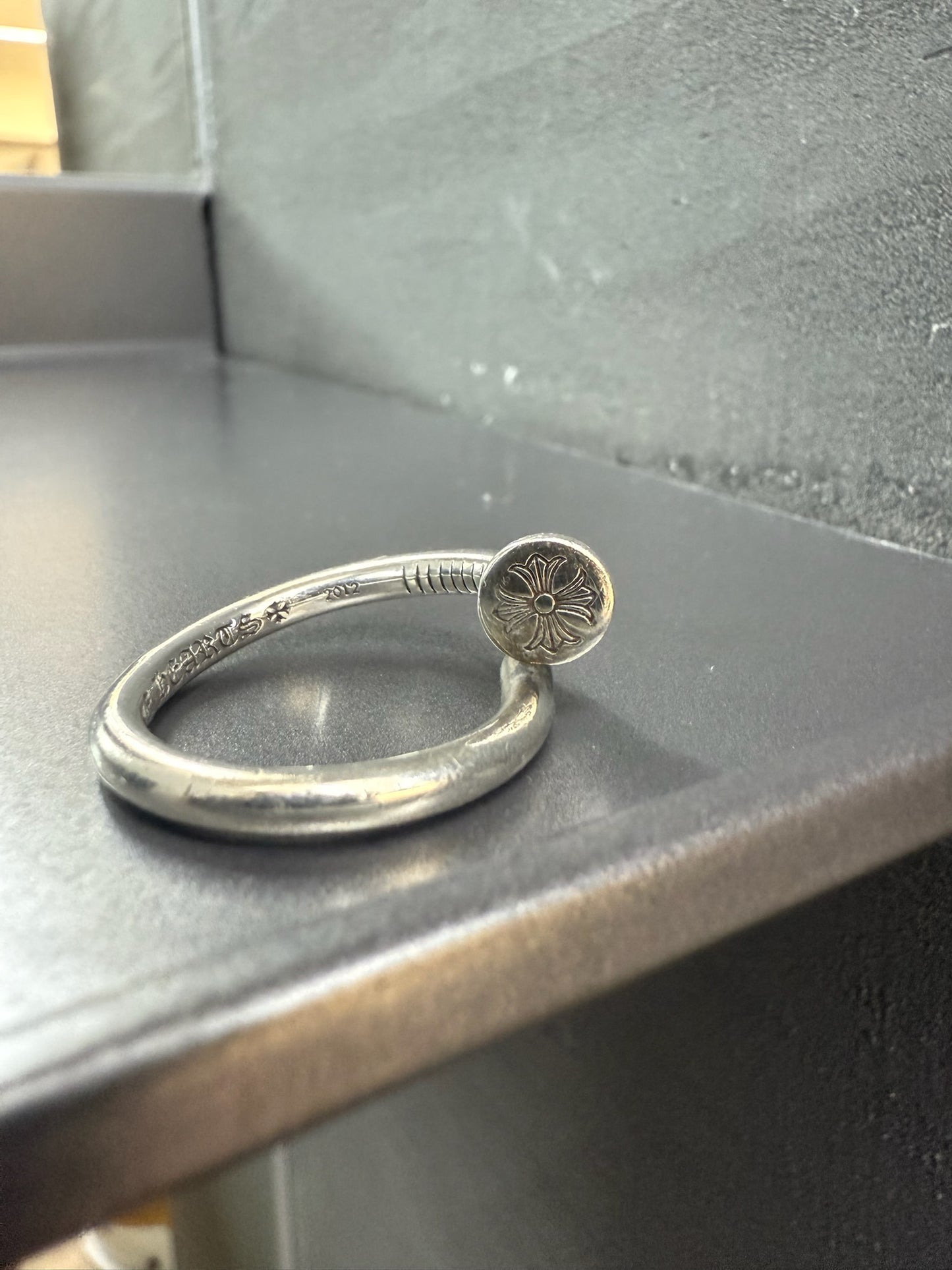 Chrome Hearts flat nail ring