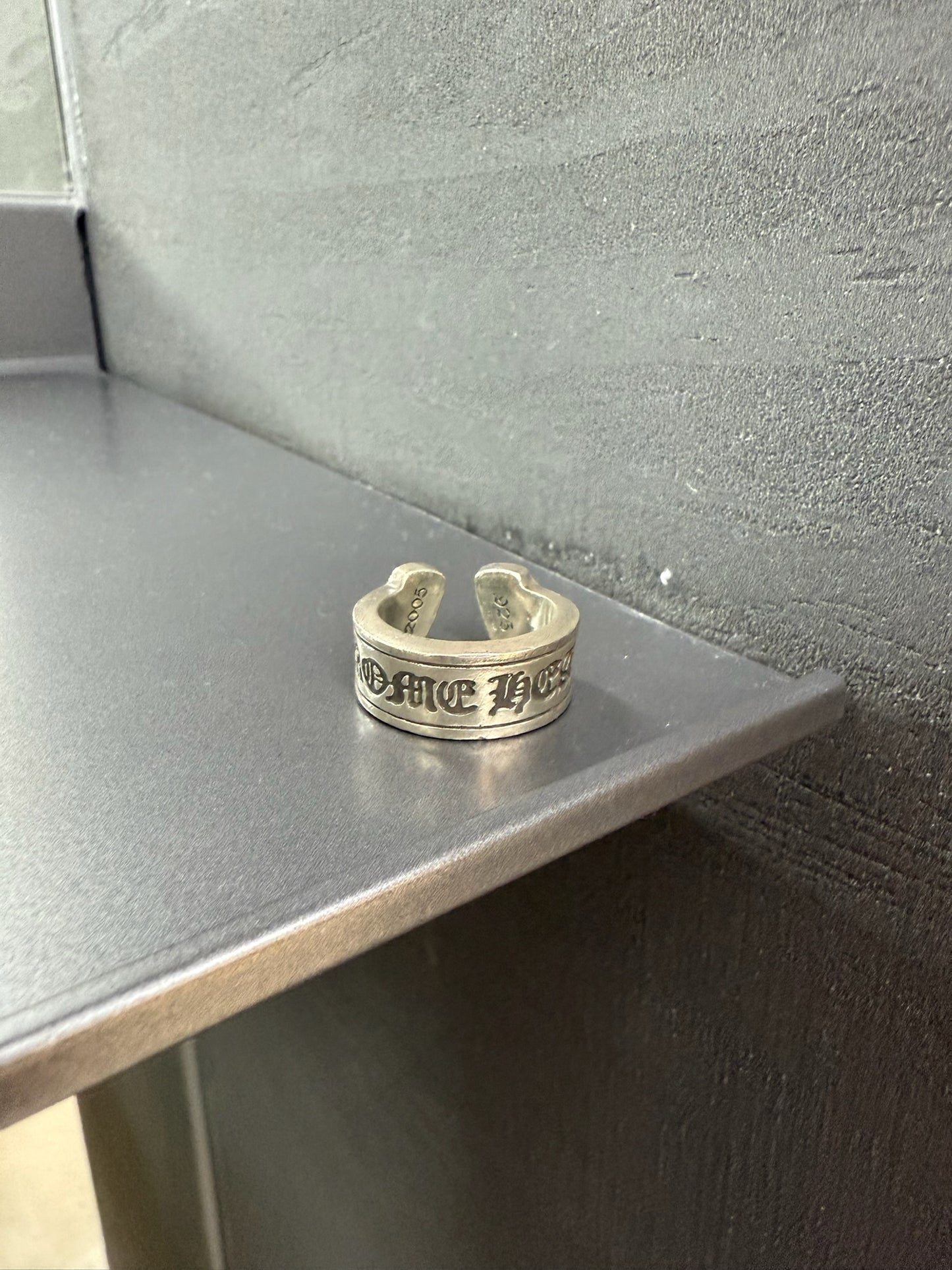 Chrome Hearts scroll ring