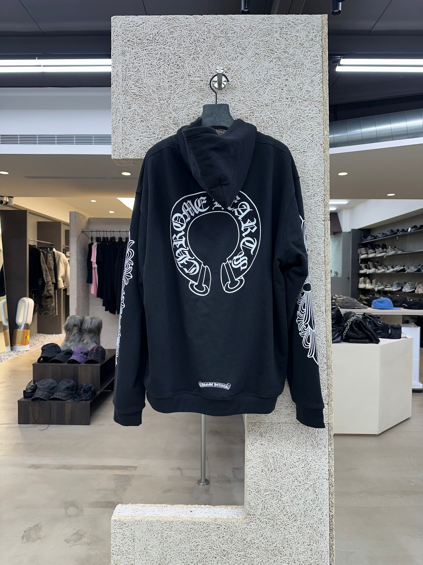Chrome Hearts Horseshoe Floral Cross Zip-up Hoodie