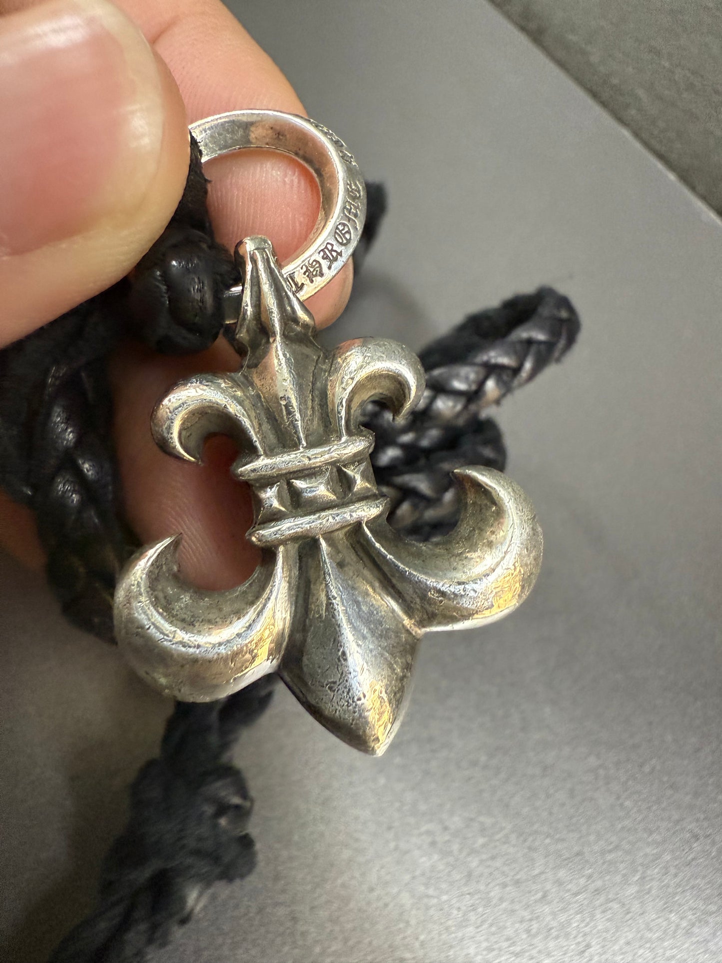Chrome Hearts Fleur Leather Pendant