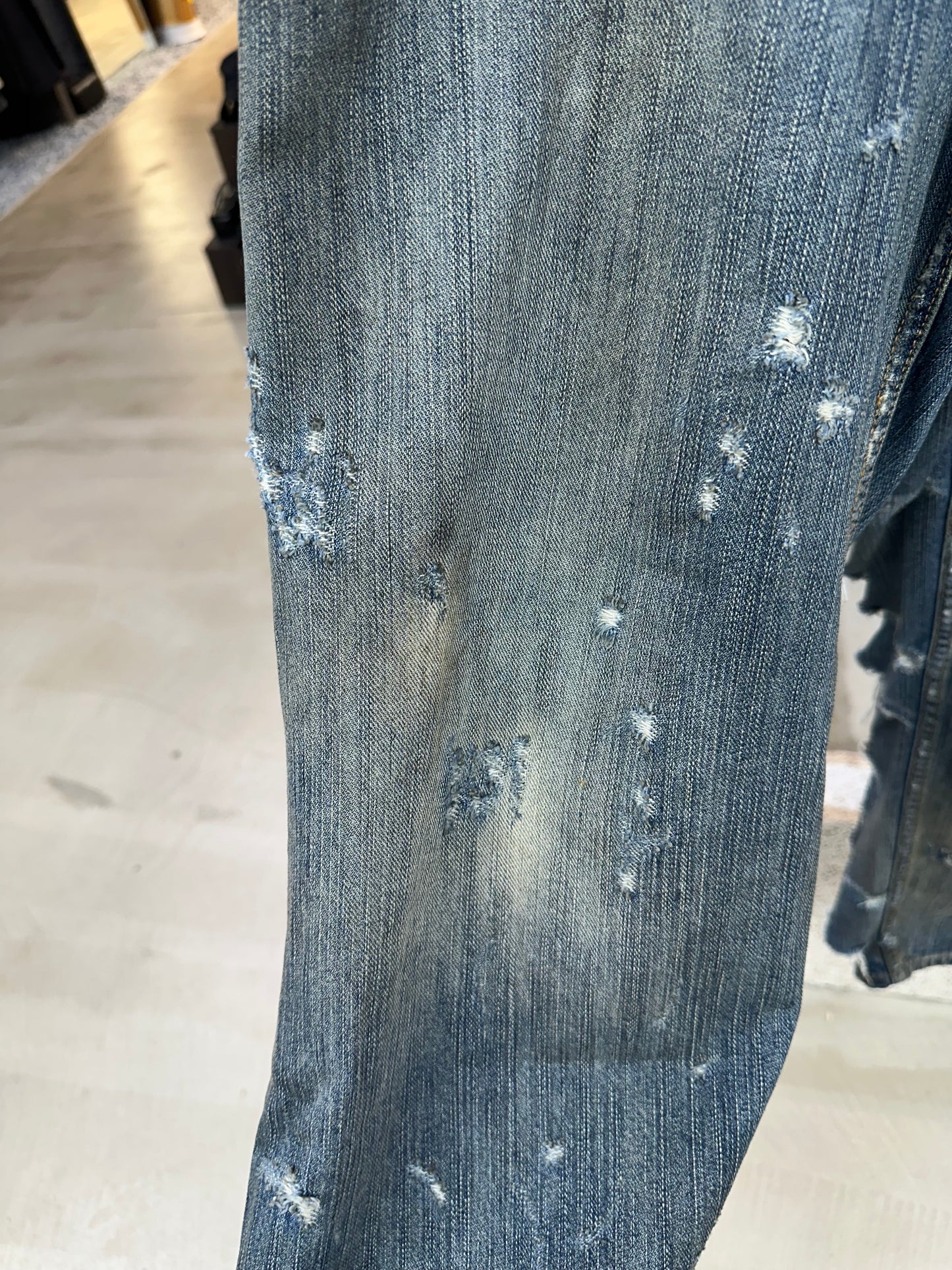 Balenciaga Super Destroyed Jeans Vic Runway Limited