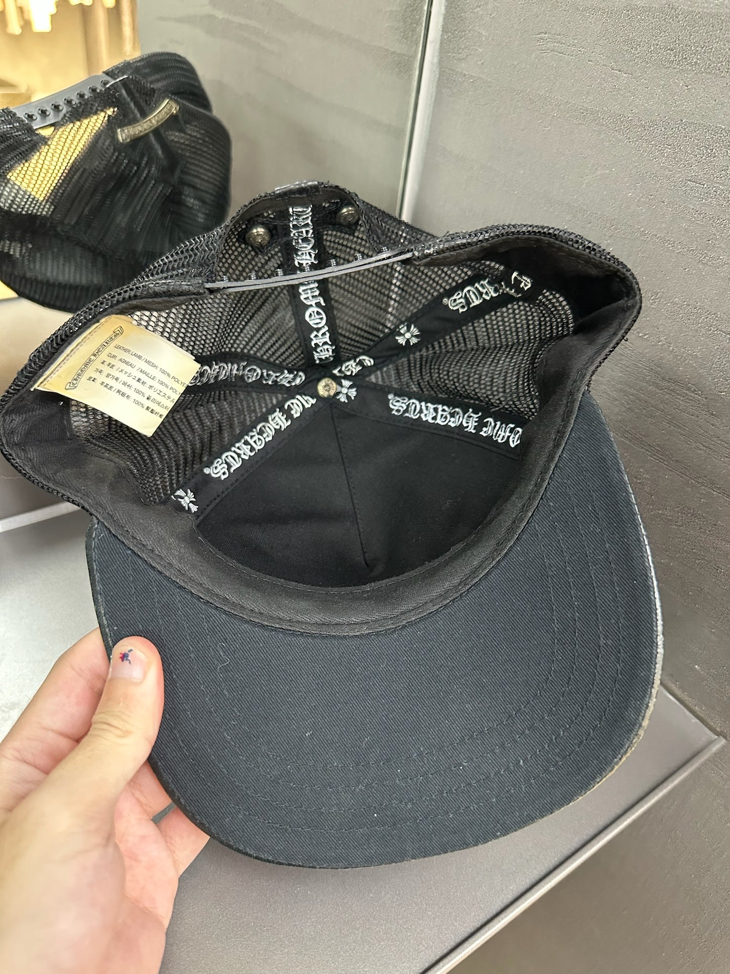 Chrome Hearts Leather Le Fleur Hat