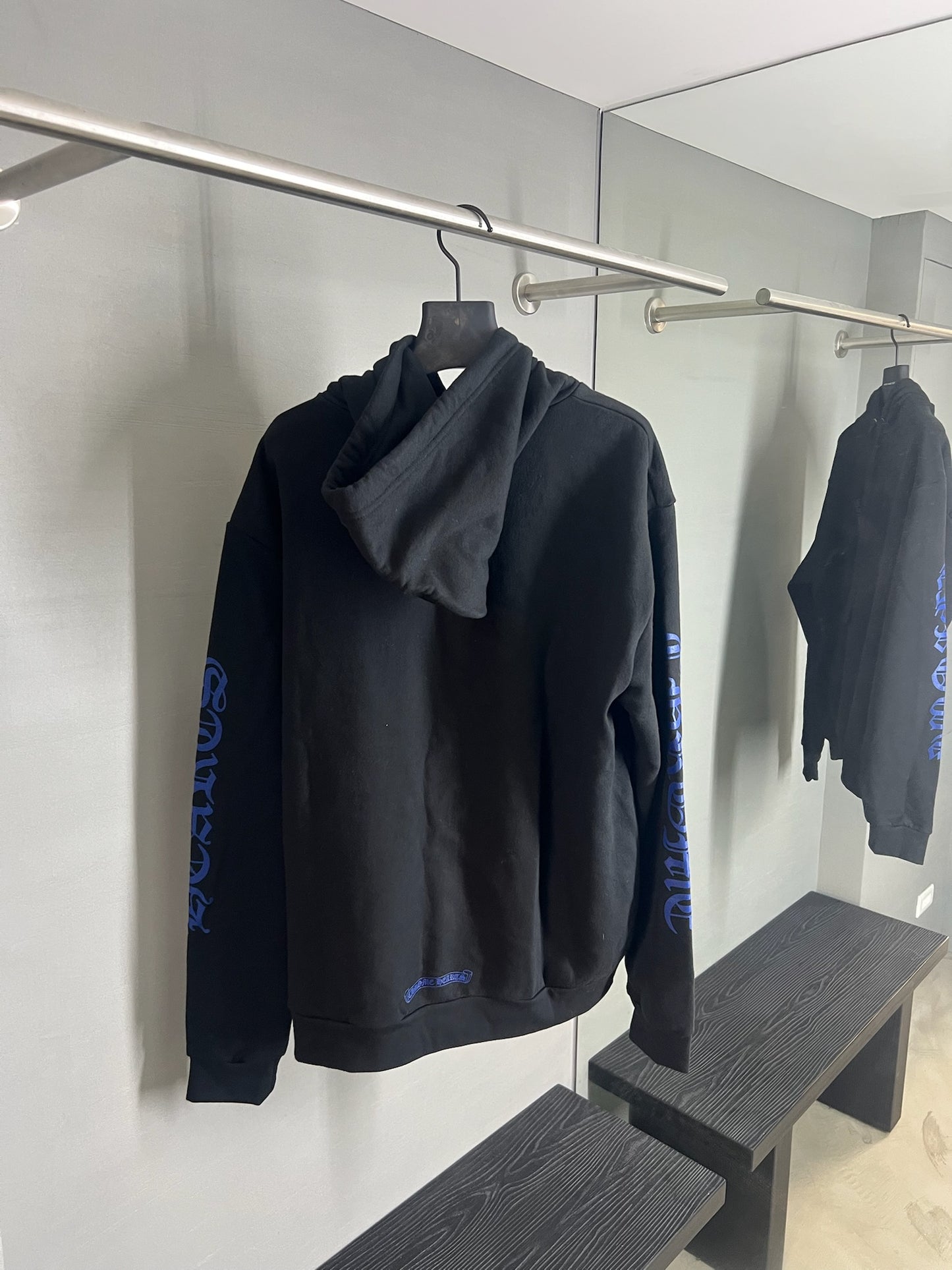 Chrome Hearts Gothic Vertical Logo Hoodie