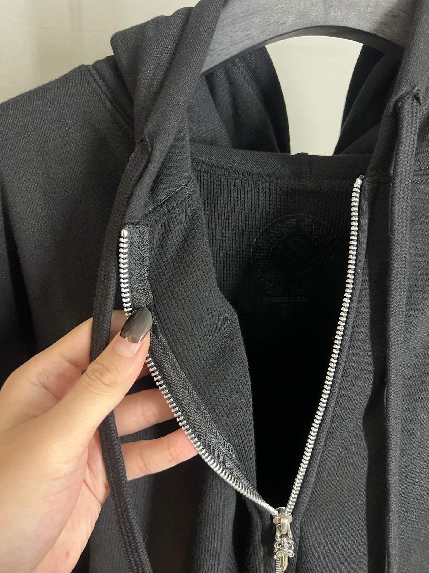 Chrome Hearts Horseshoe Floral Zip-up