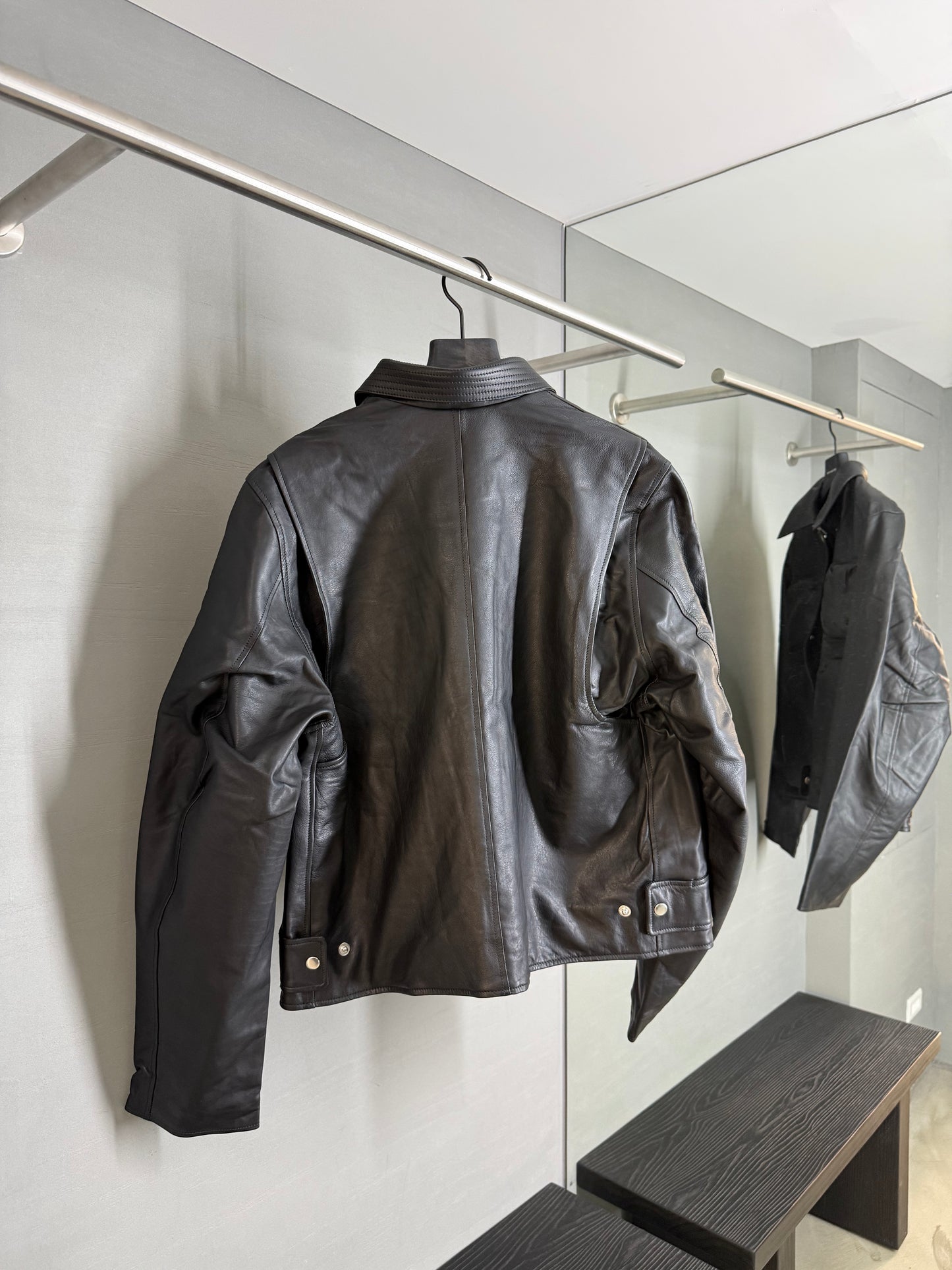 TONDOLO OTIDEA WORK LEATHER JACKET