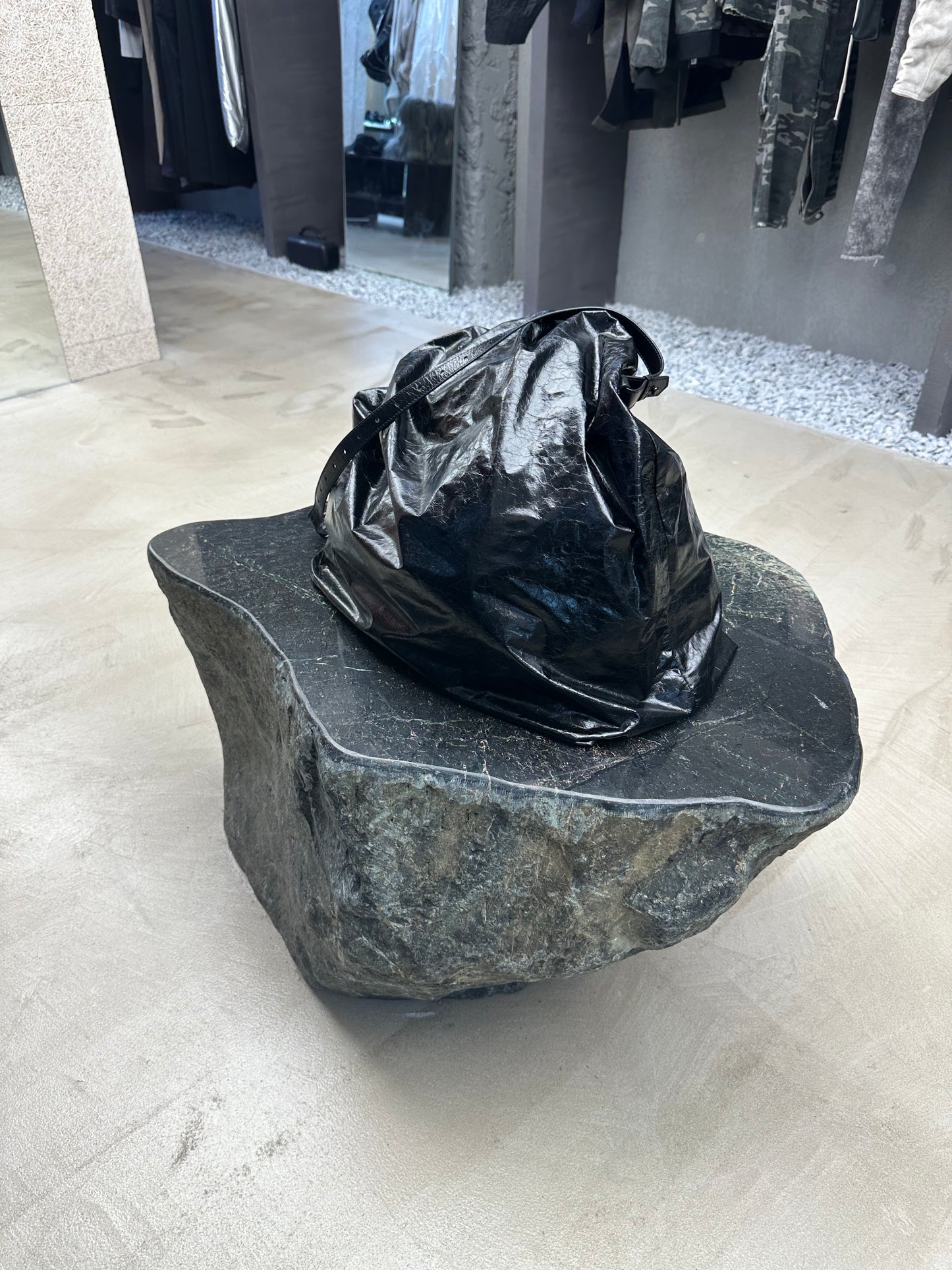 Balenciaga Leather Trash Bag