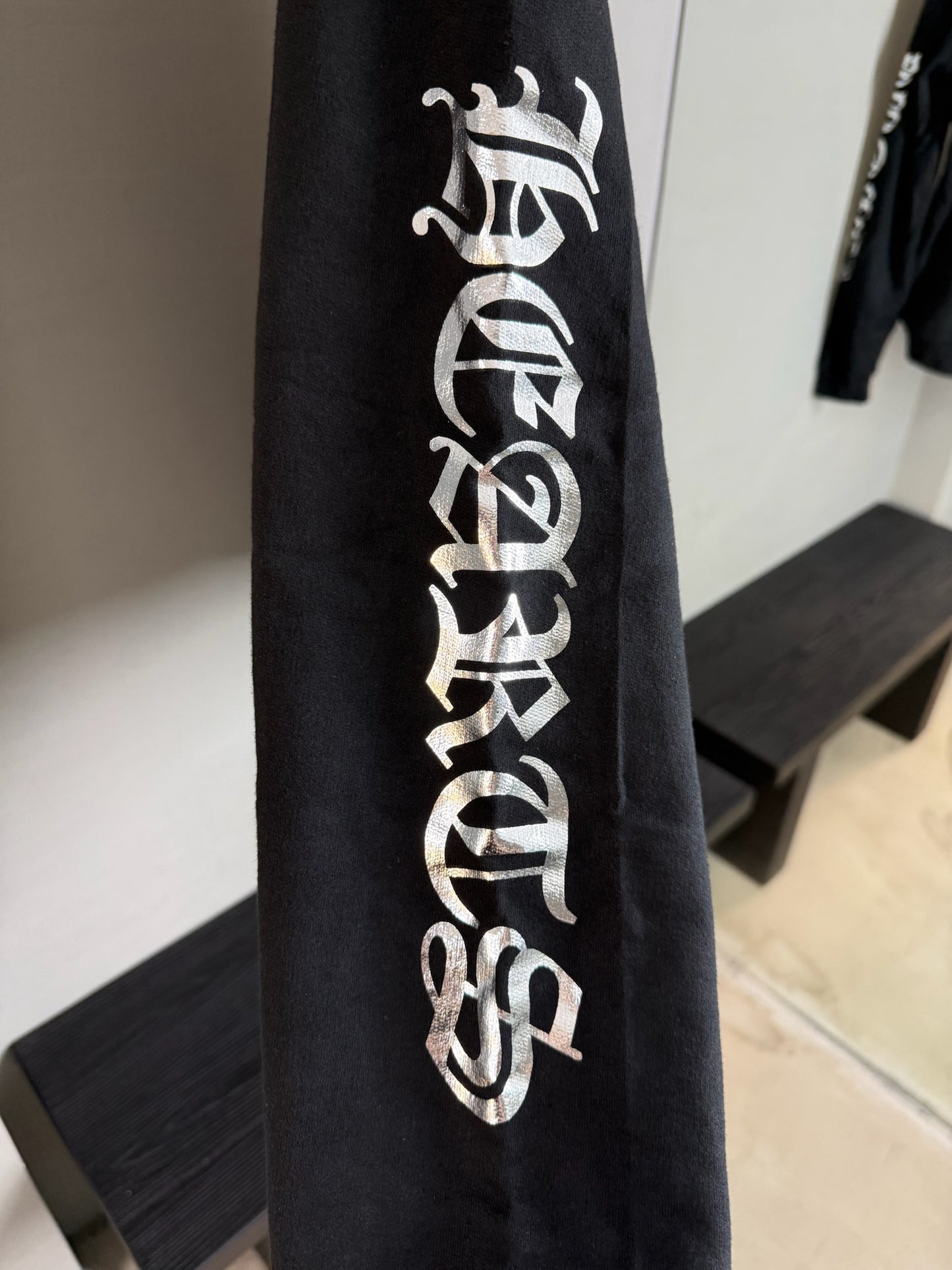 Chrome Hearts Silver Script Logo Hoodie