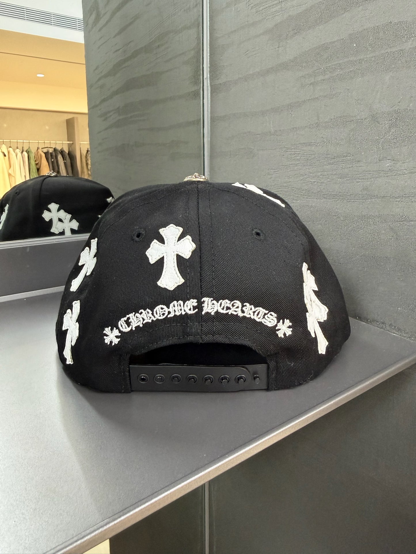 Chrome Hearts Cemtery Cross Patch hat