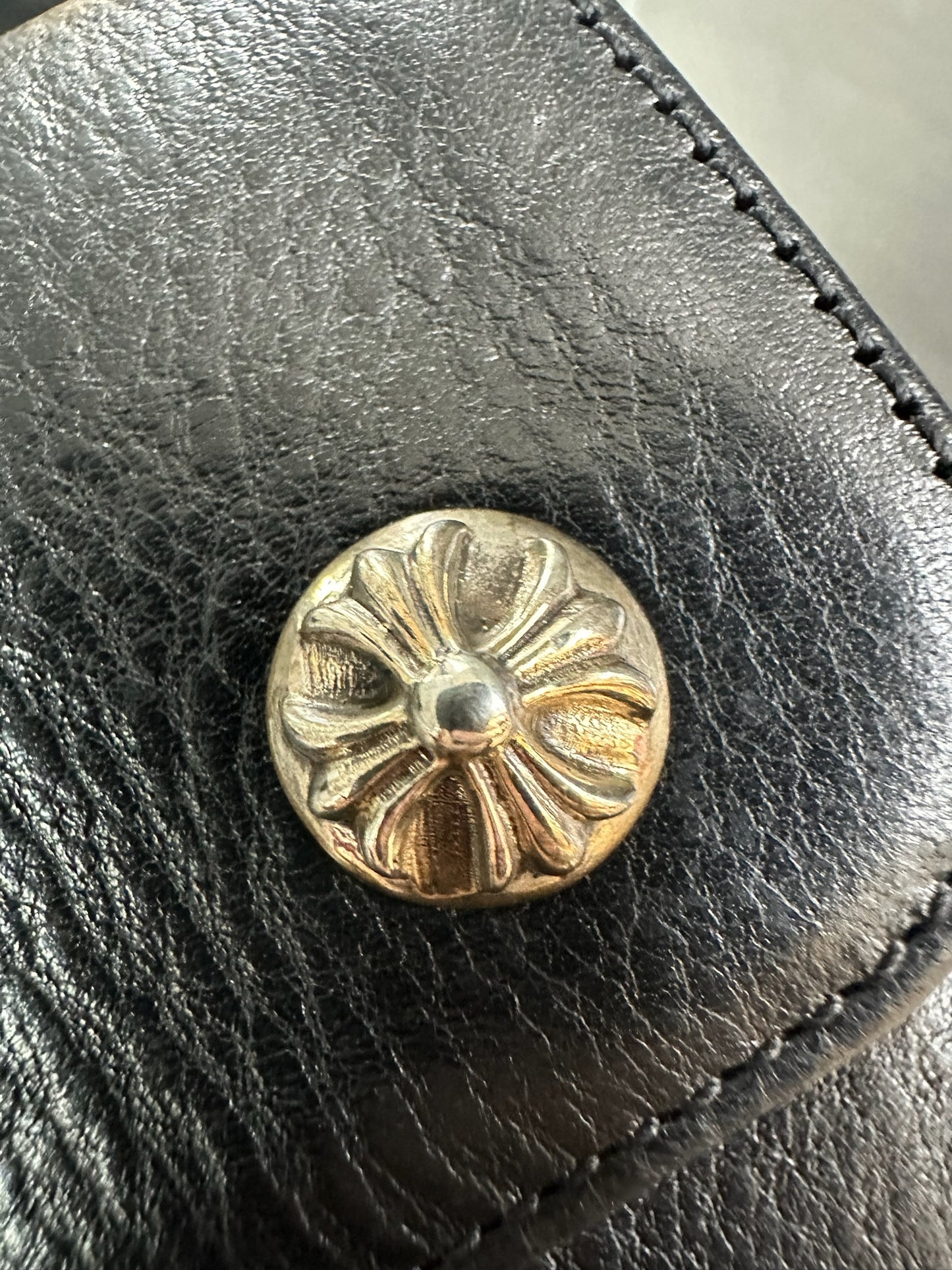 Chrome Hearts buckle scroll wallet