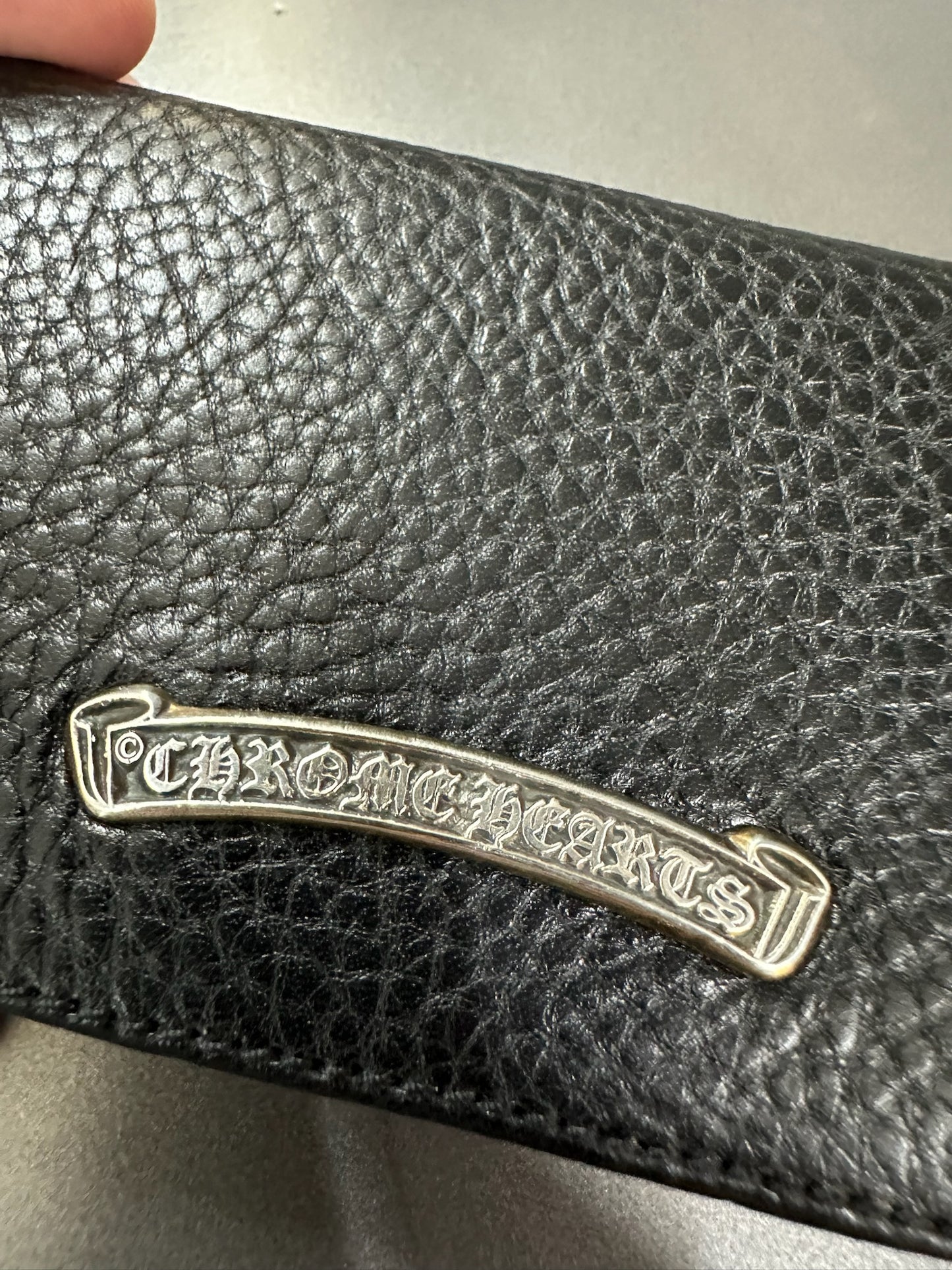 Chrome Hearts card case 3 Pocket Scroll wallet