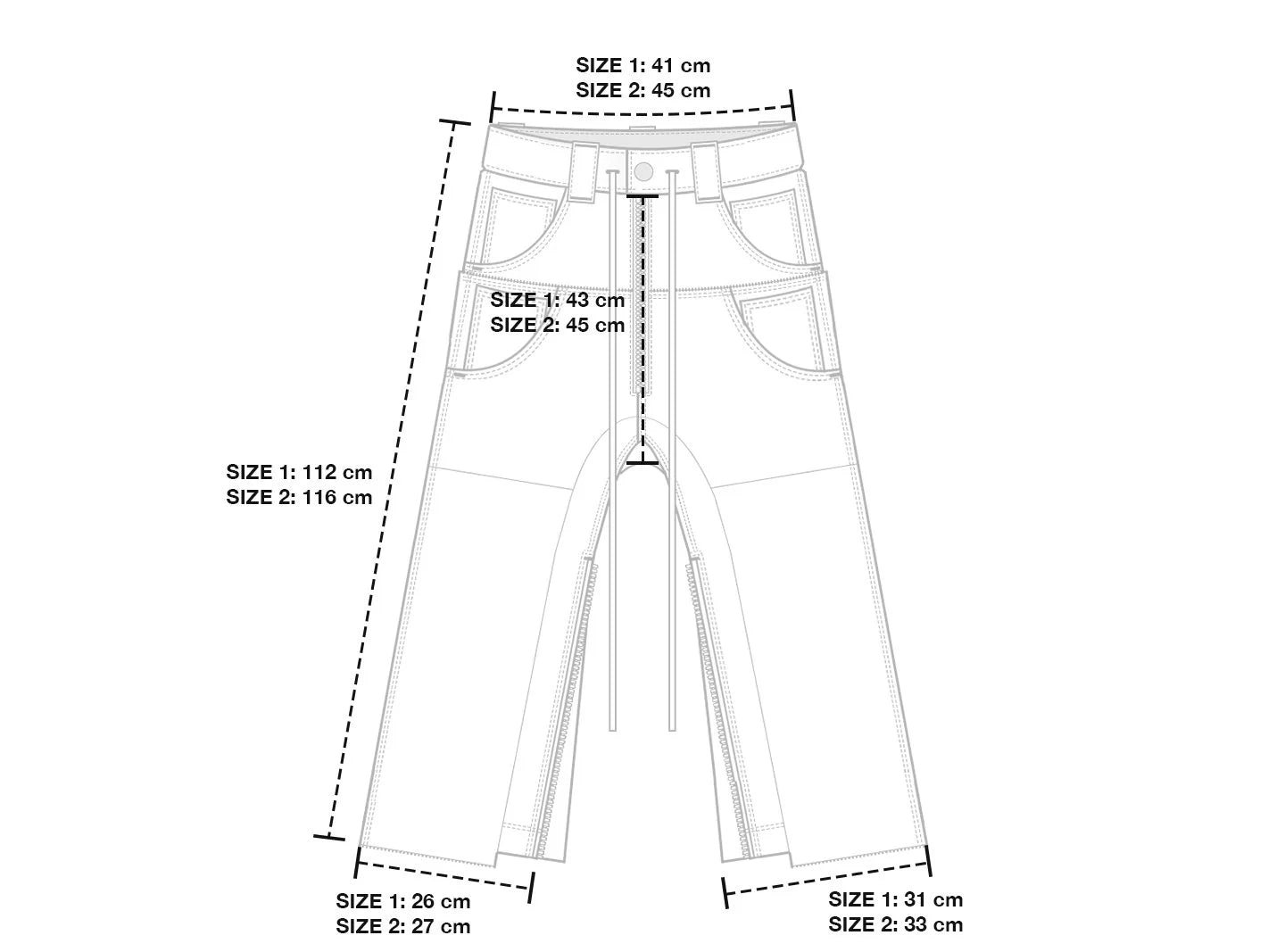ADF CONCRETE DENIM BAGGY PANTS