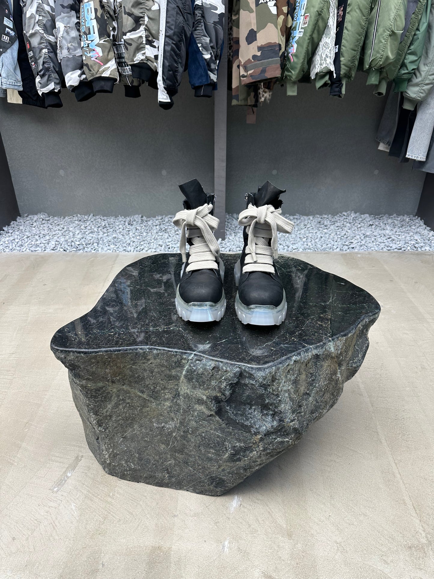Rick Owens Jambolaced Laceup Bozo Tractor