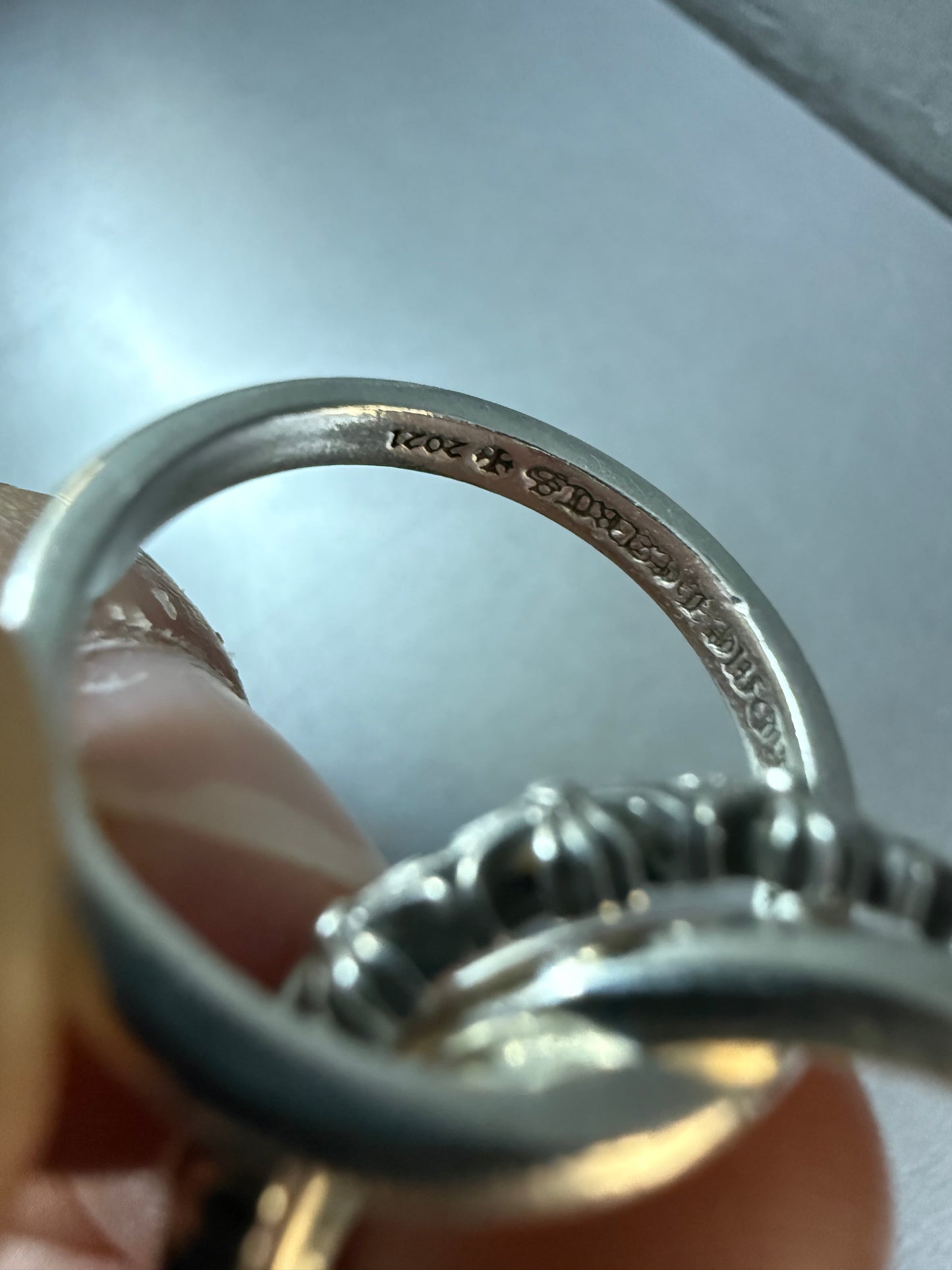 Chrome Hearts Tiny E CH Plus Band Triple Ring