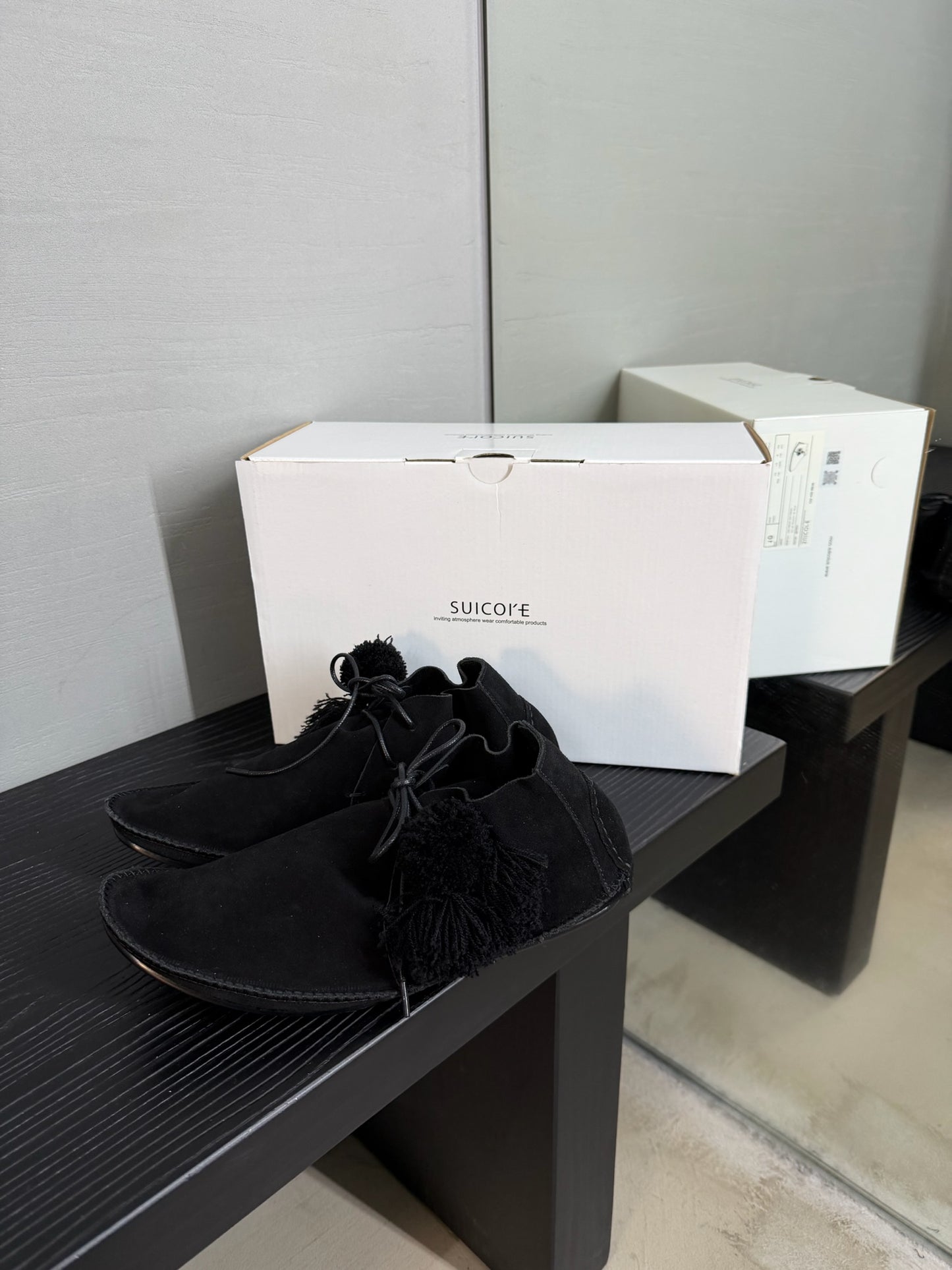 Midorikawa Moccasin Chukka Boots Black