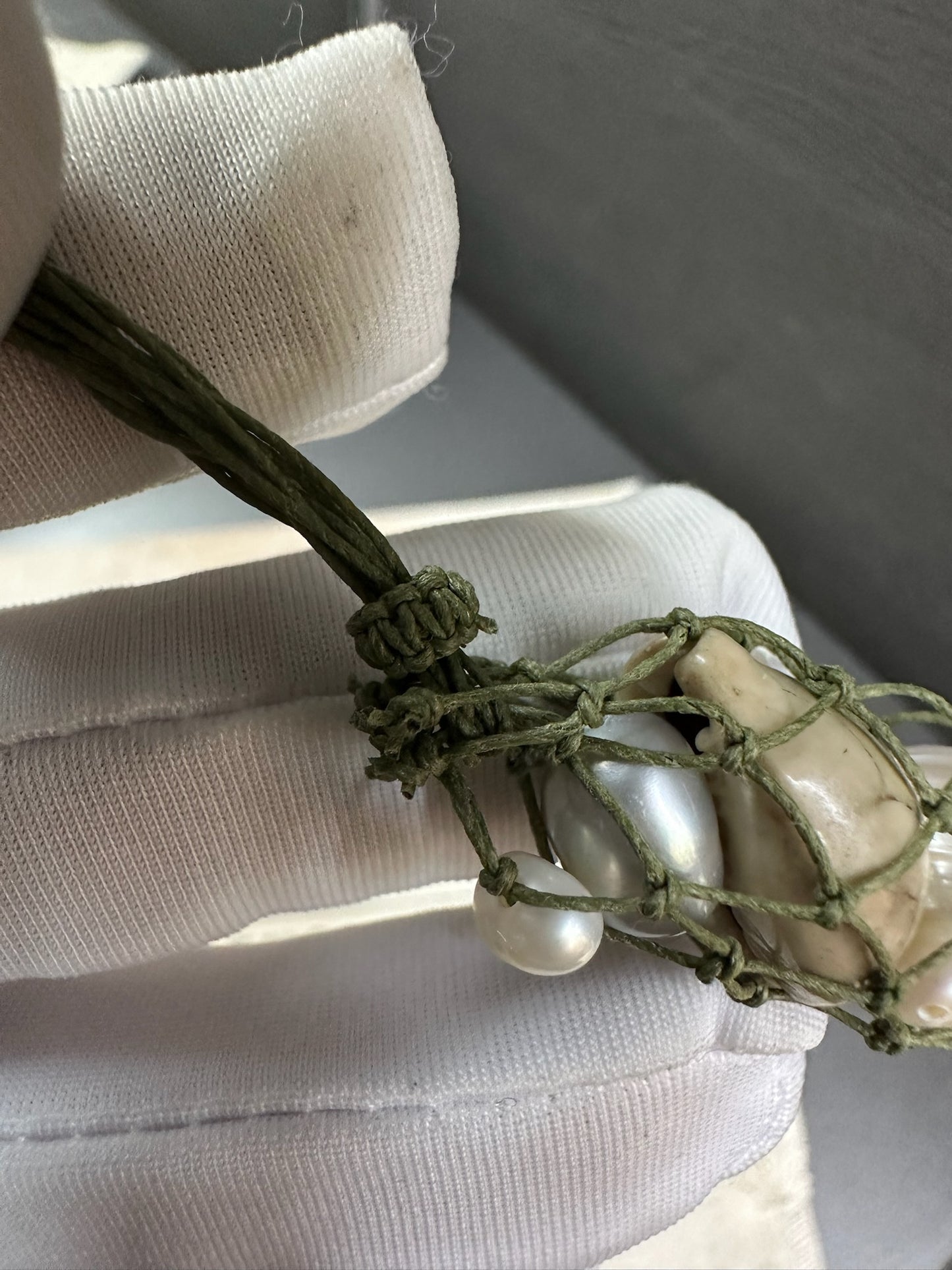 Peng Tai Net Necklace Moss