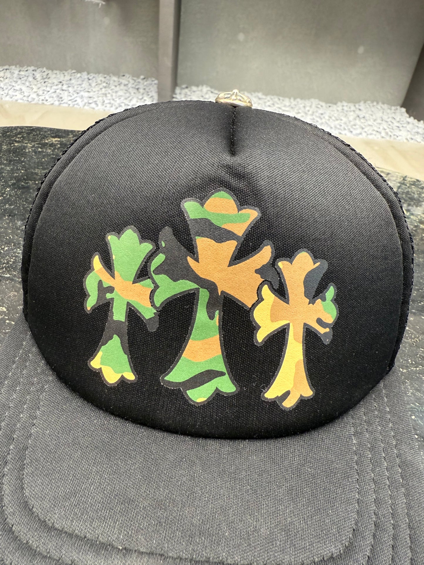 Chrome Hearts Camo cross cap