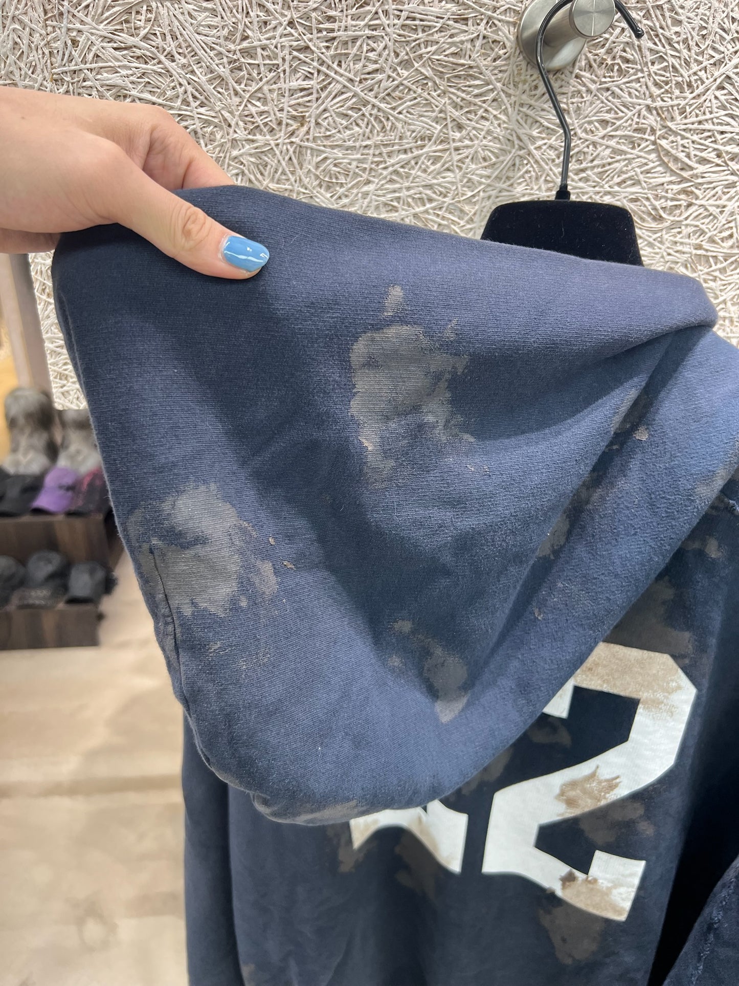 Balenciaga Mud-Dyed Horse Zip-up Hoodie