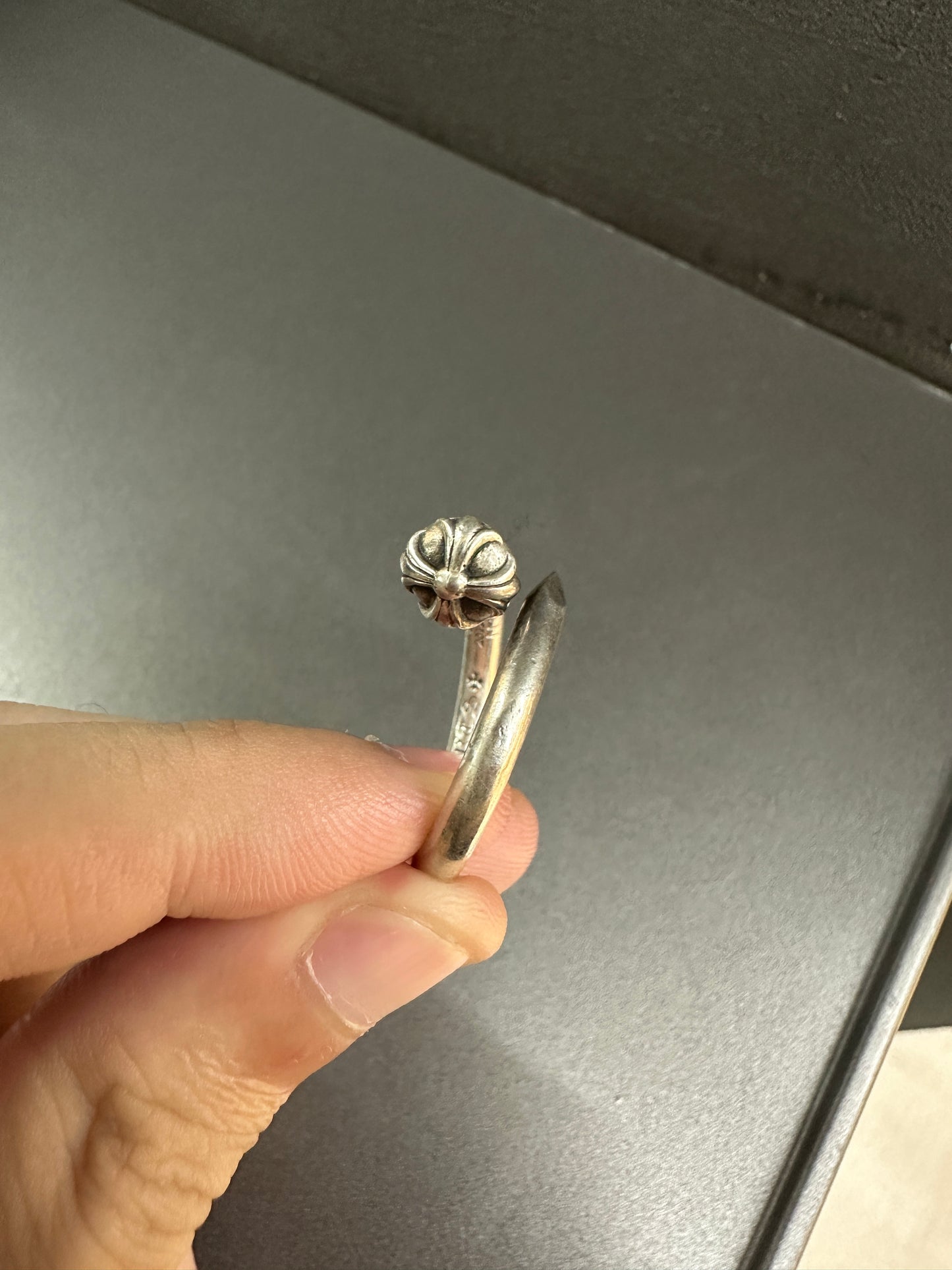 Chrome Hearts nail ring