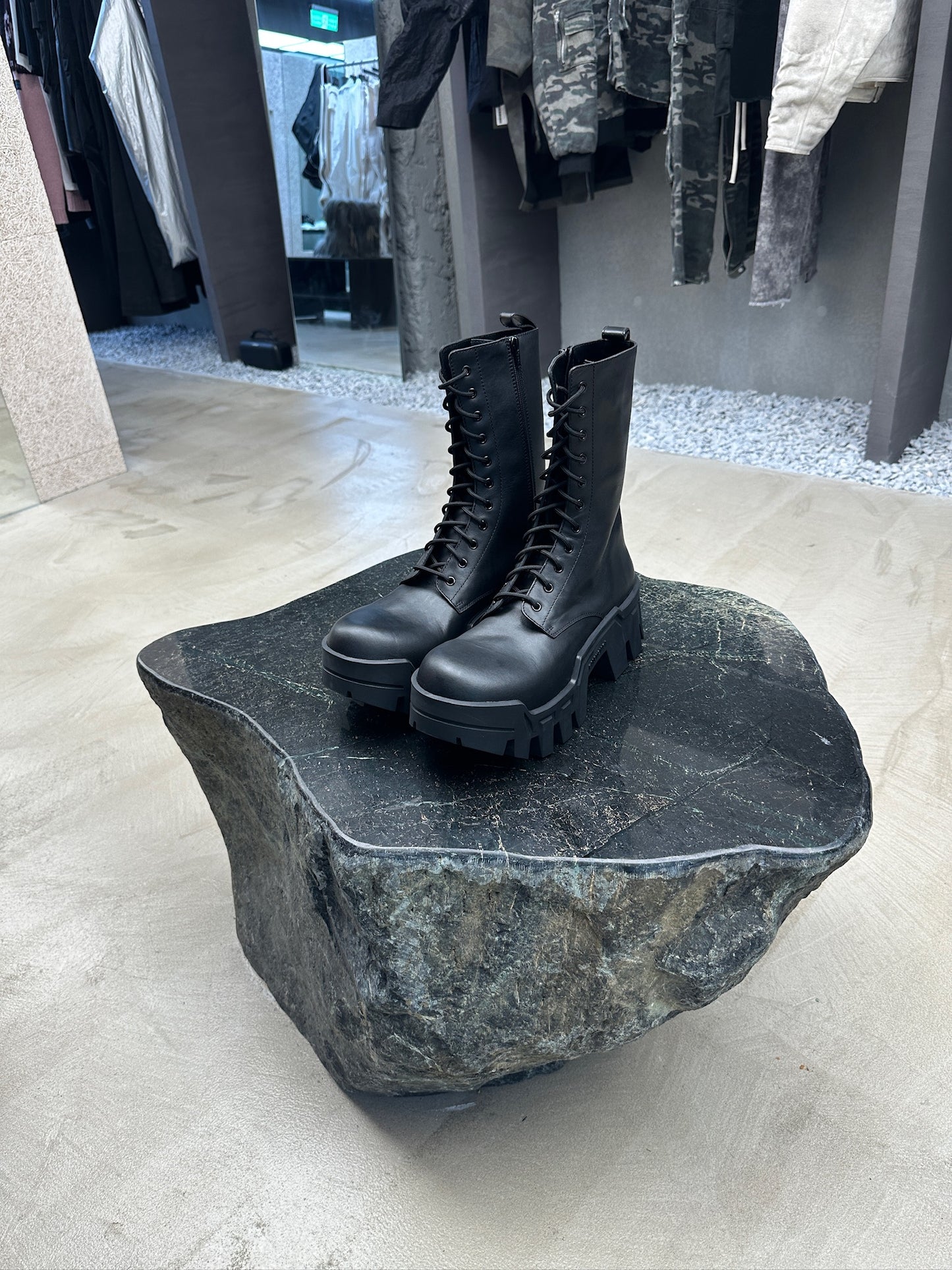 Balenciaga Bulldozer Lace-up Boots