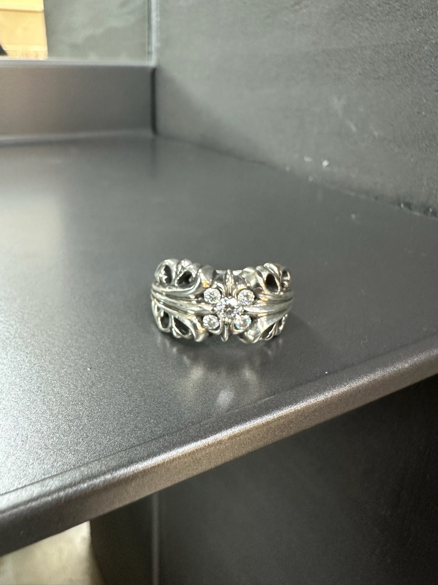 Chrome Hearts K&T Ring Diamonds Paved