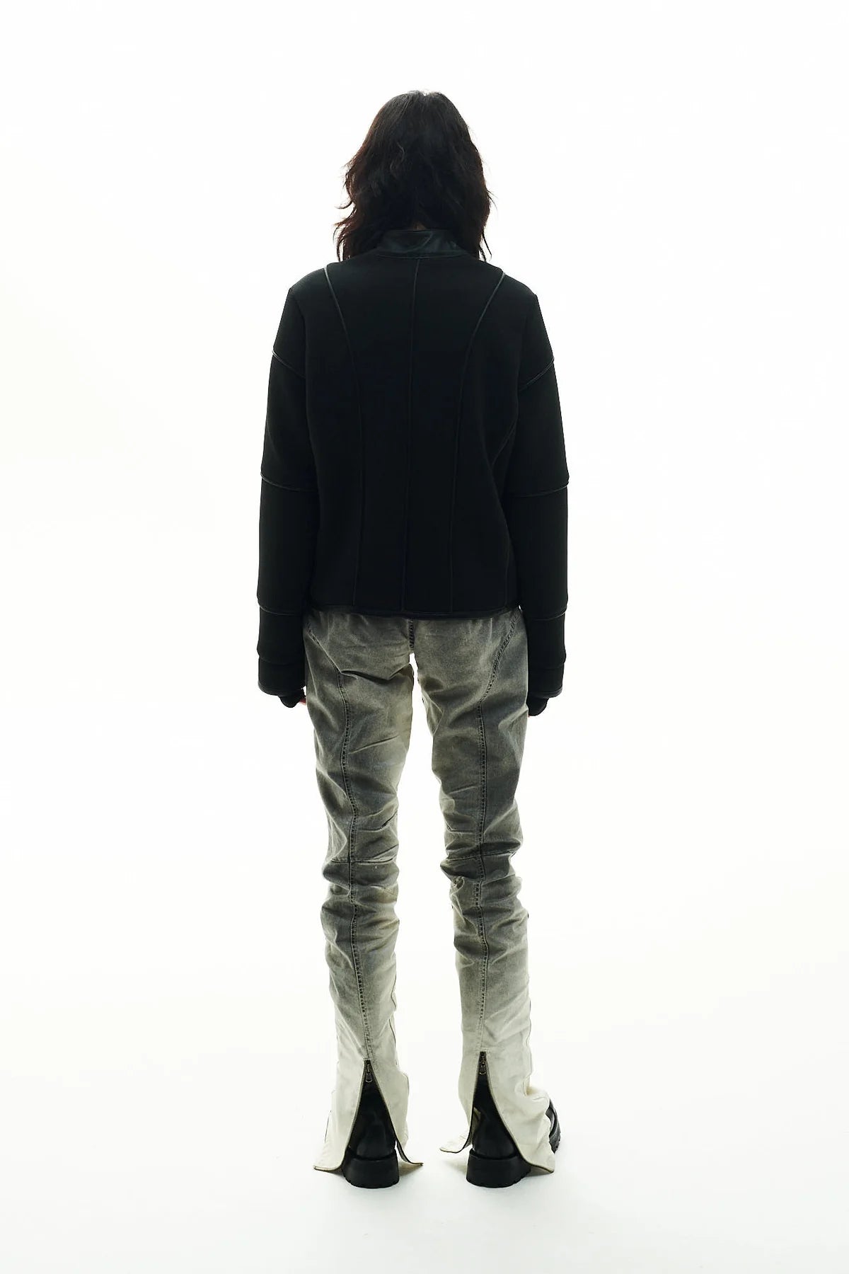 P.L.N.
BIKER PANTS - DIRTY WHITE