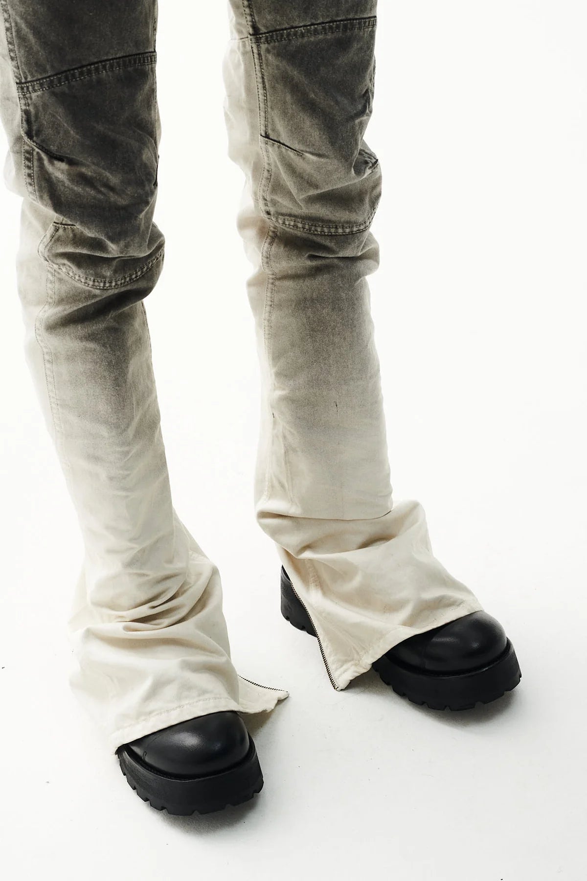 P.L.N.
BIKER PANTS - DIRTY WHITE