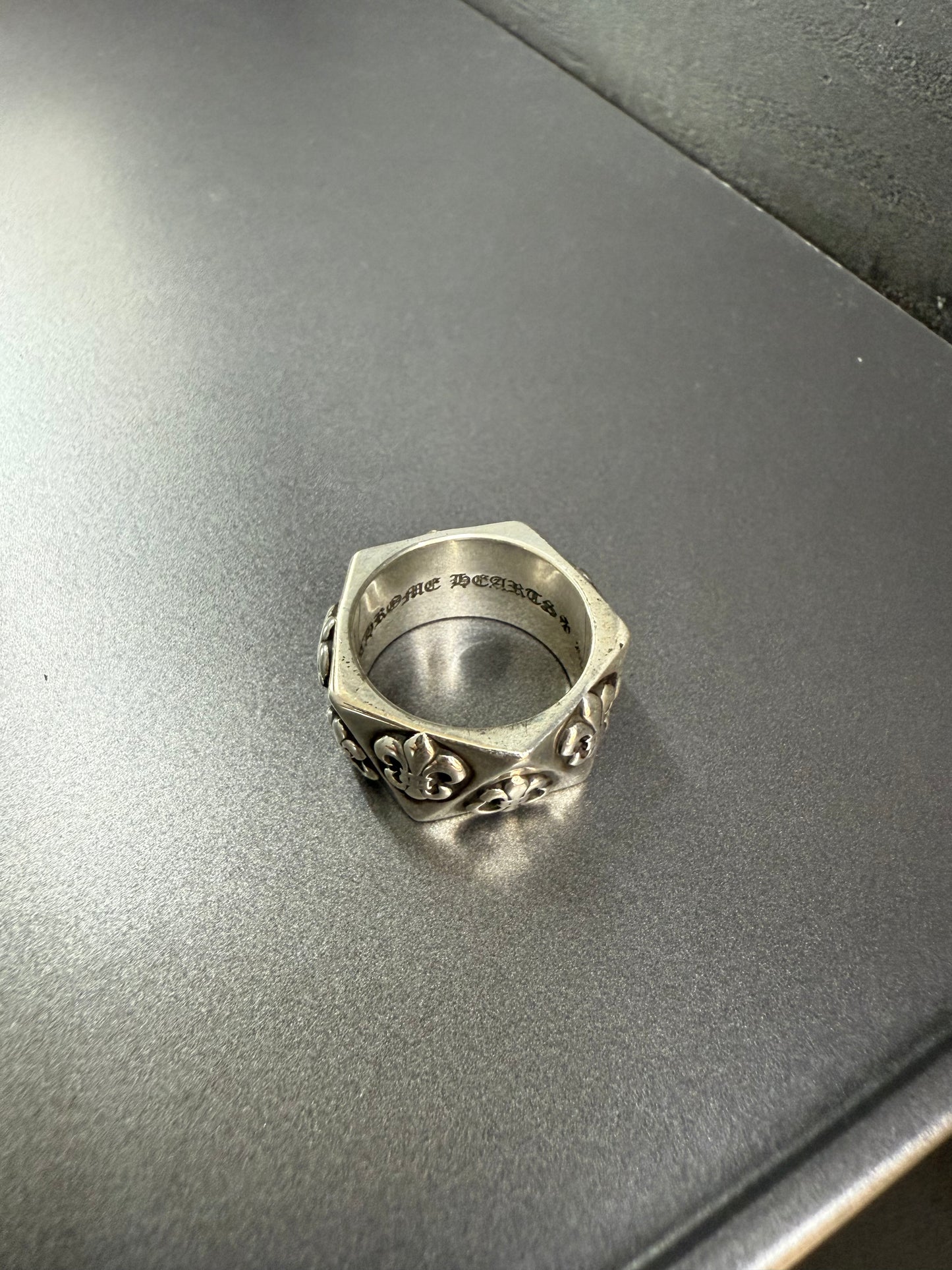 Chrome Hearts pentagon fleur ring