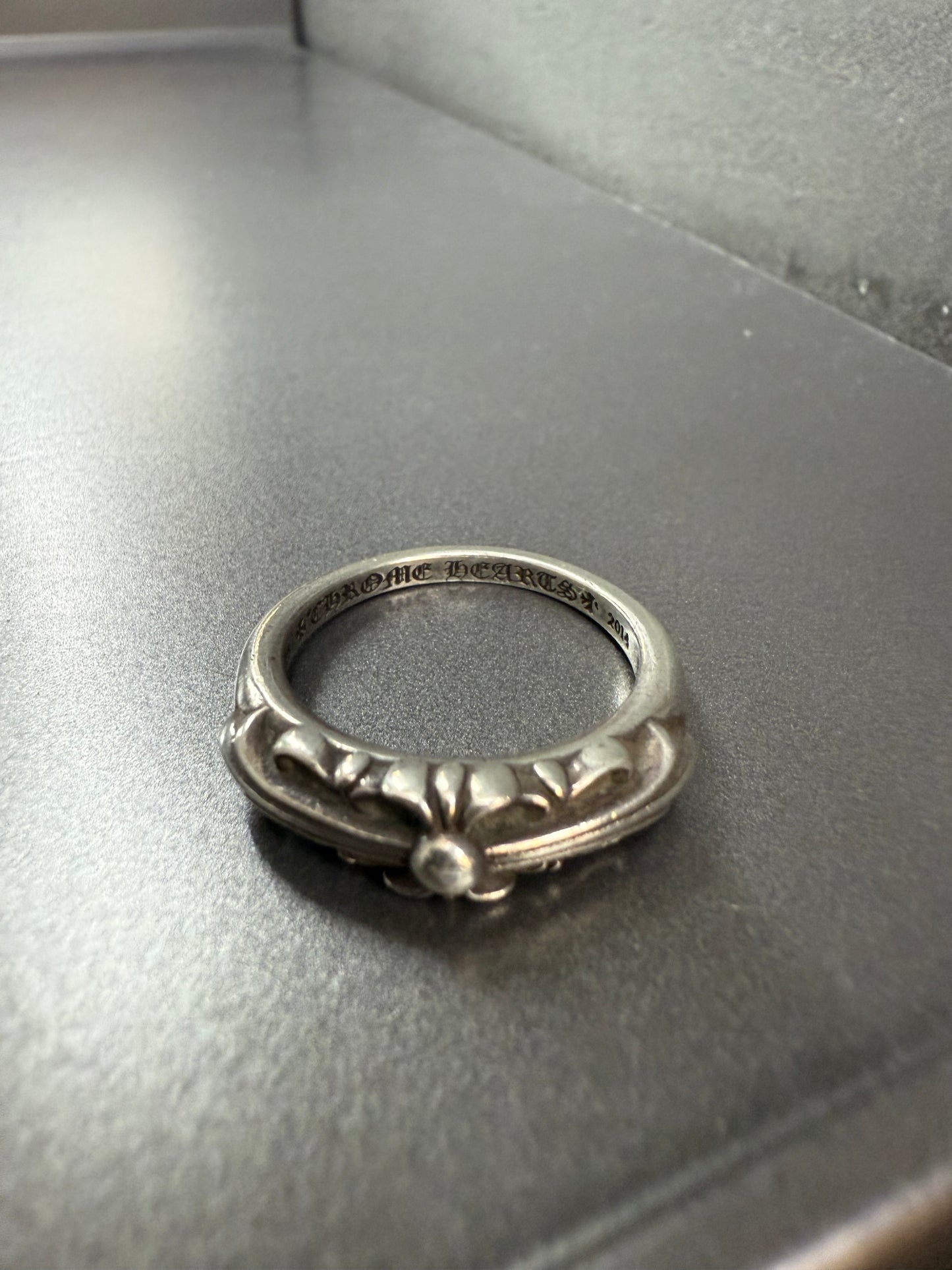 Chrome Hearts baby classic floral cross ring