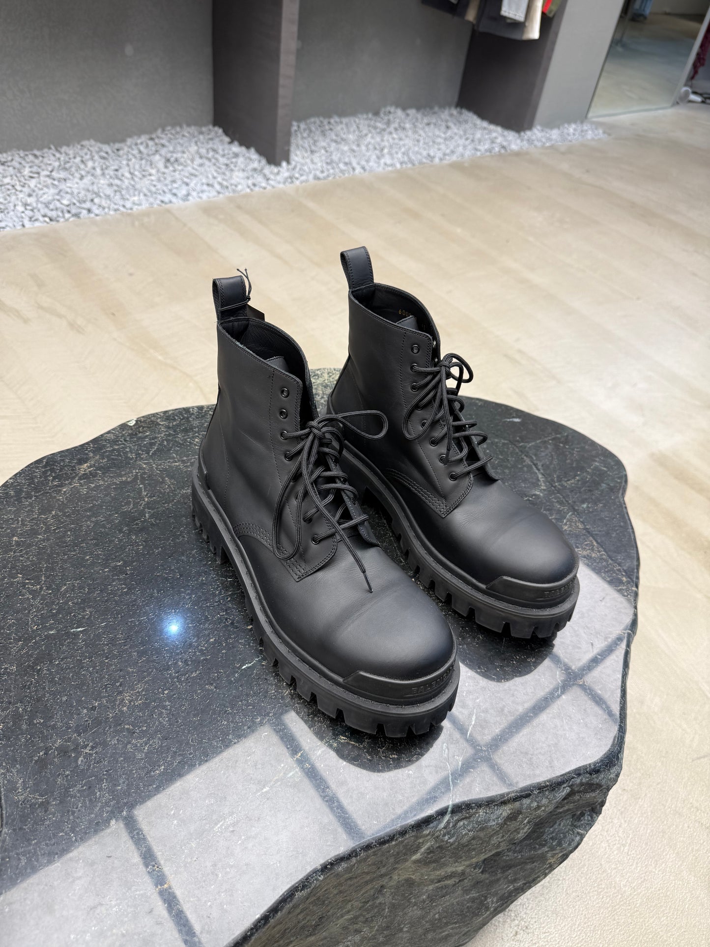 Balenciaga strike combat boots