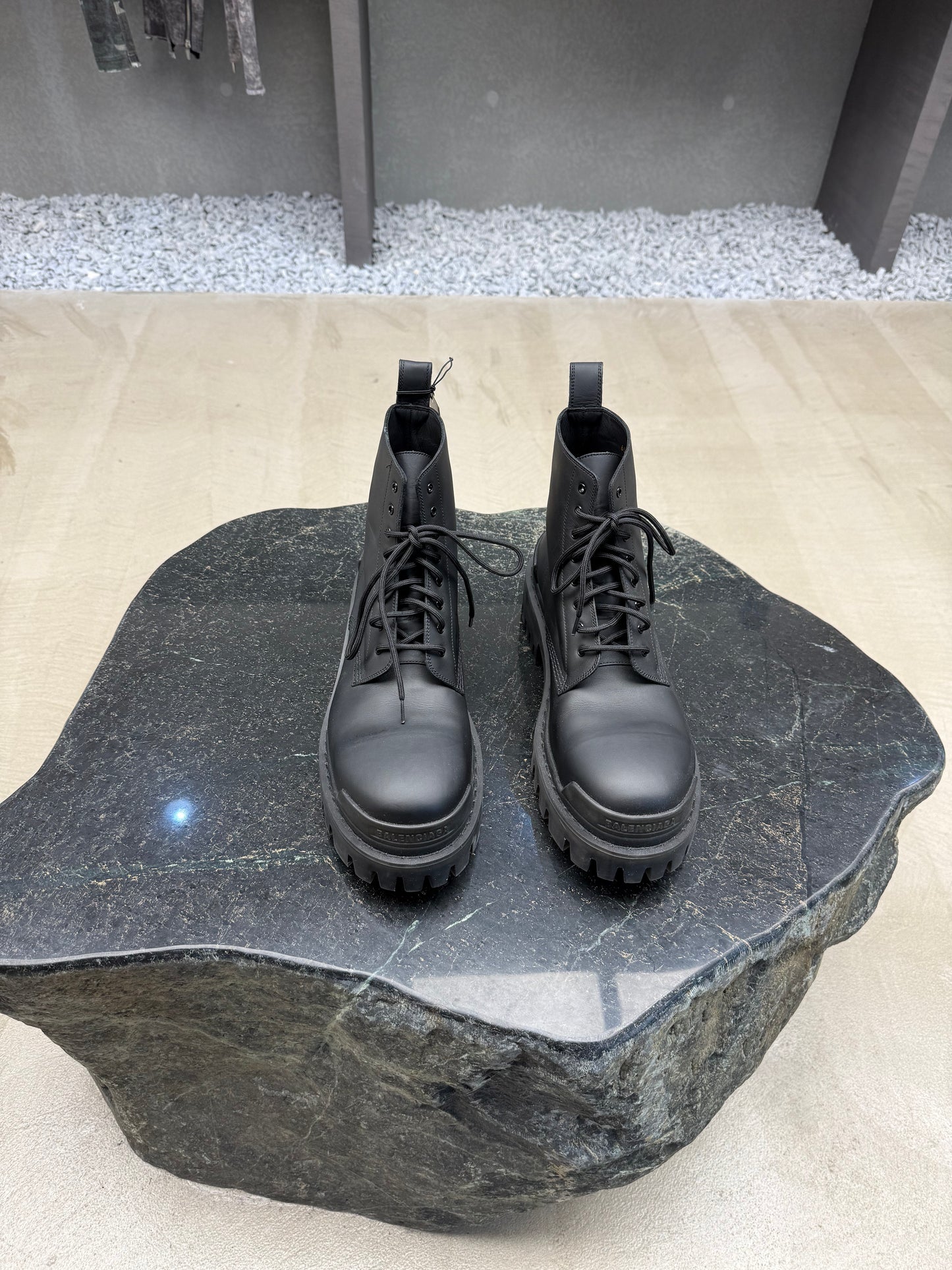 Balenciaga strike combat boots