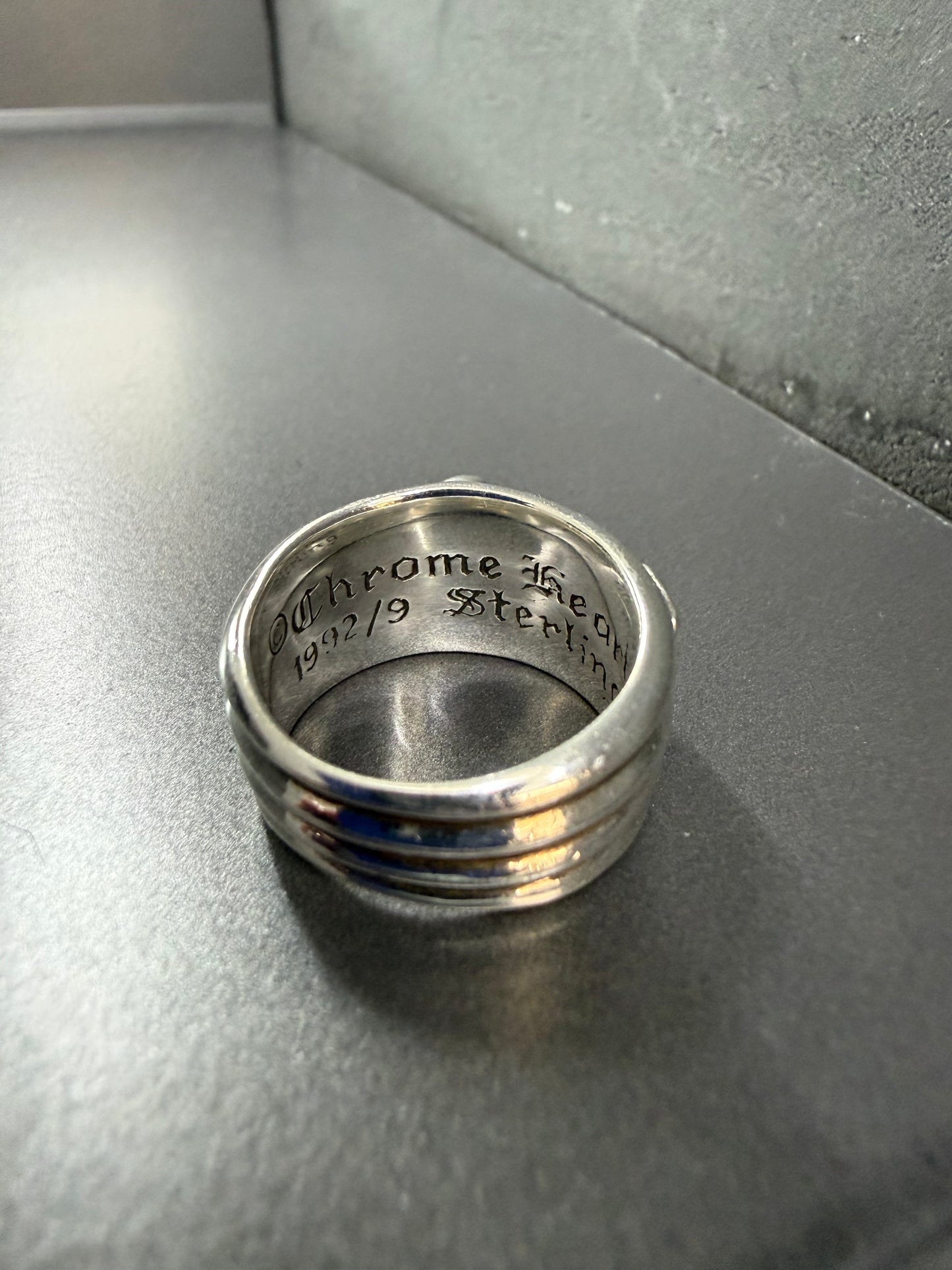 Chrome Hearts Dagger ring with diamond