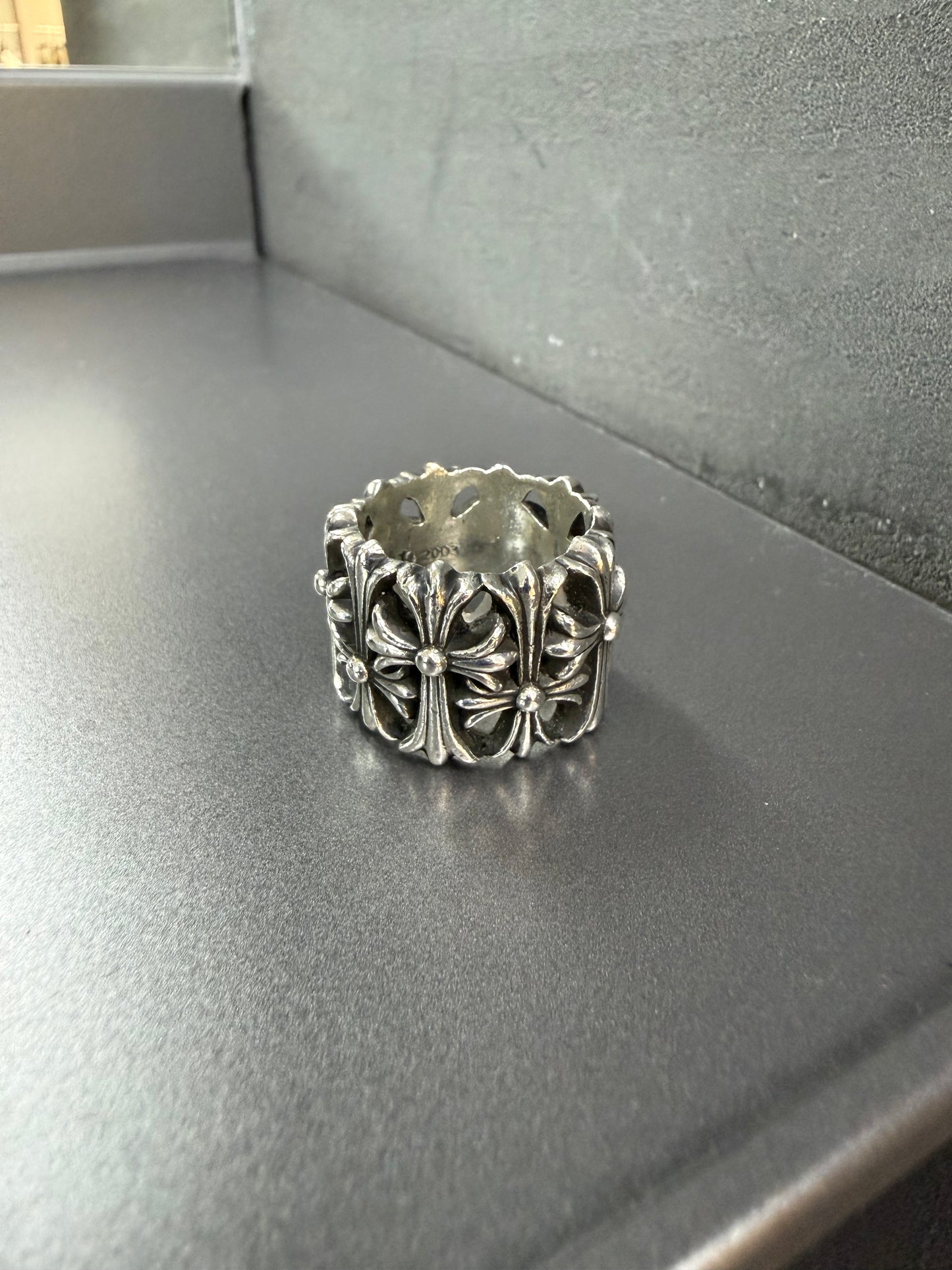 Chrome Hearts cemetery cross ring
