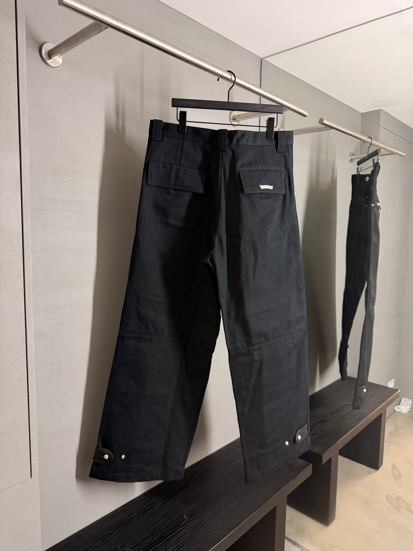 Chrome Hearts KS FIT Cross Ball Button Denim Pants