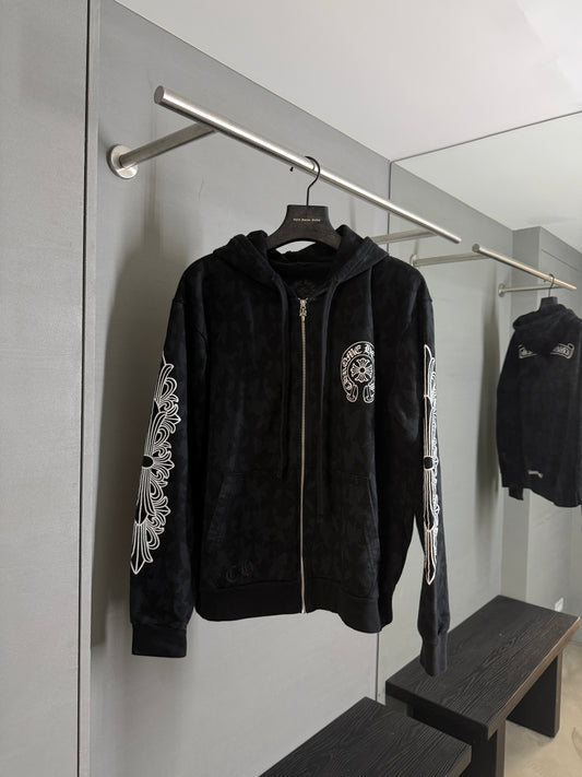 Chrome Hearts All Over Prints Zip-Up Hoodie