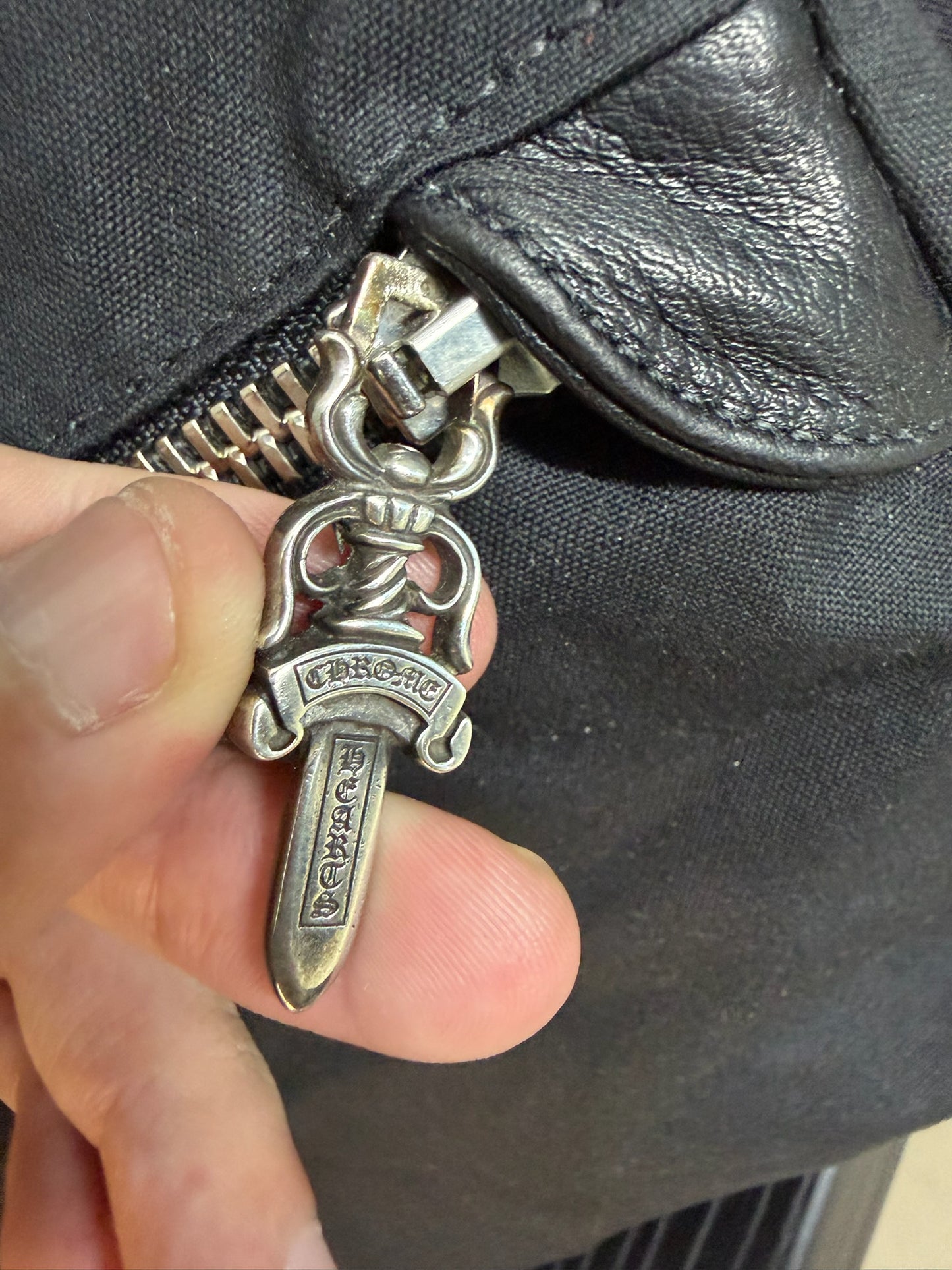 Chrome Hearts Cemetery Gunslinger Cross Patch Moto Backpack