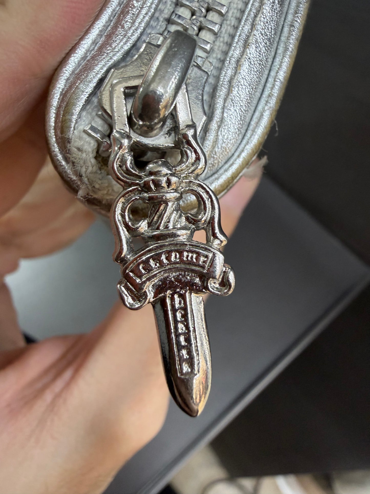 Chrome Hearts Triple Leather Cross Patch Wallet